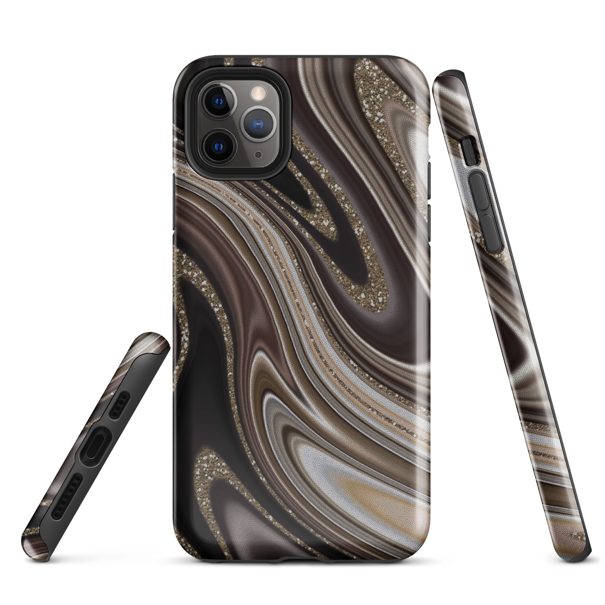 Tough Case for iPhone® Abstract leather