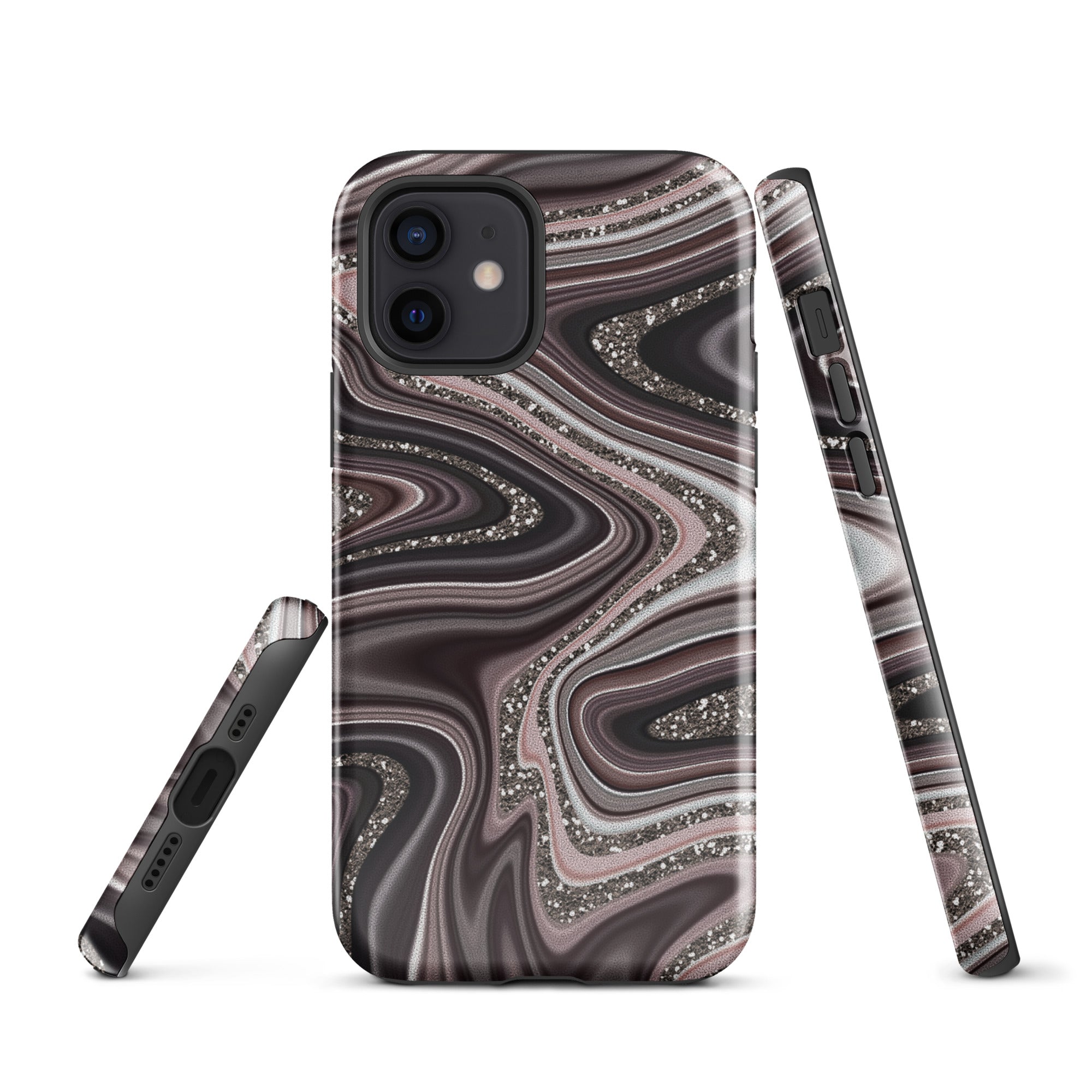 Tough Case for iPhone® Abstract Leather