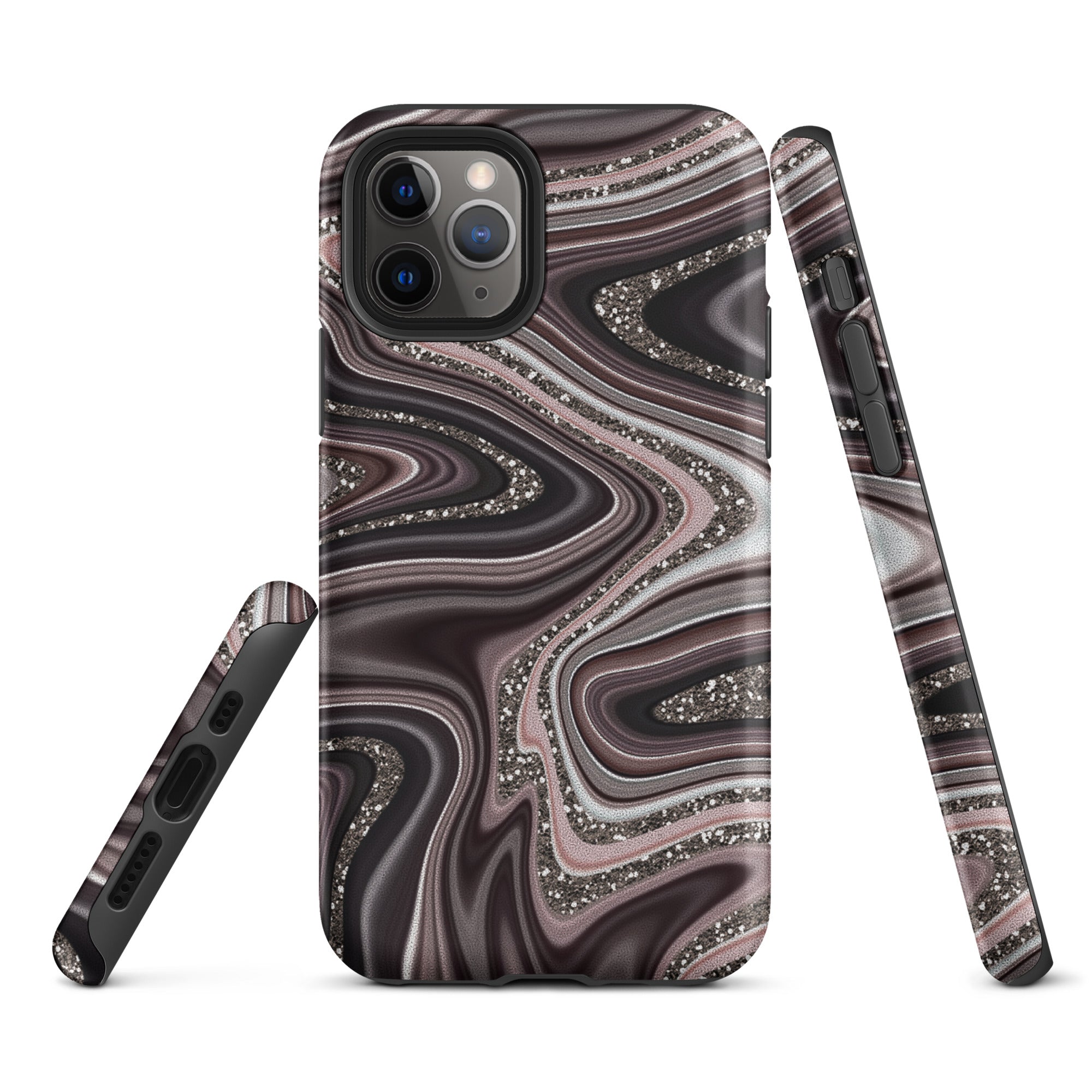 Tough Case for iPhone® Abstract Leather