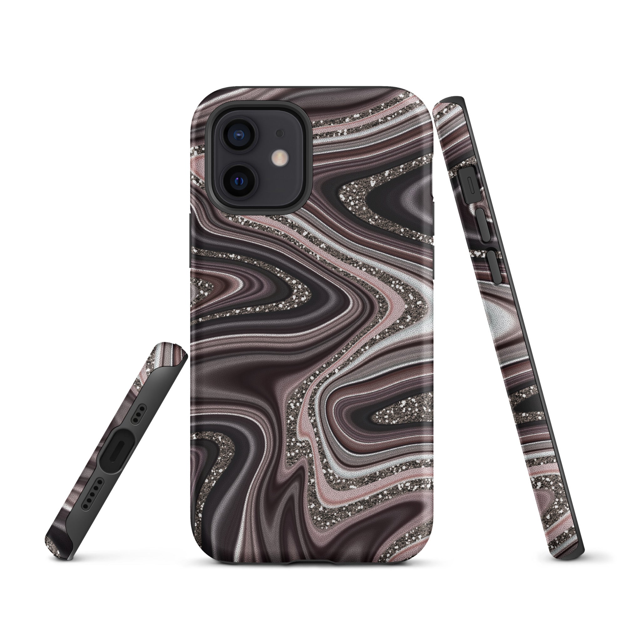 Tough Case for iPhone® Abstract Leather