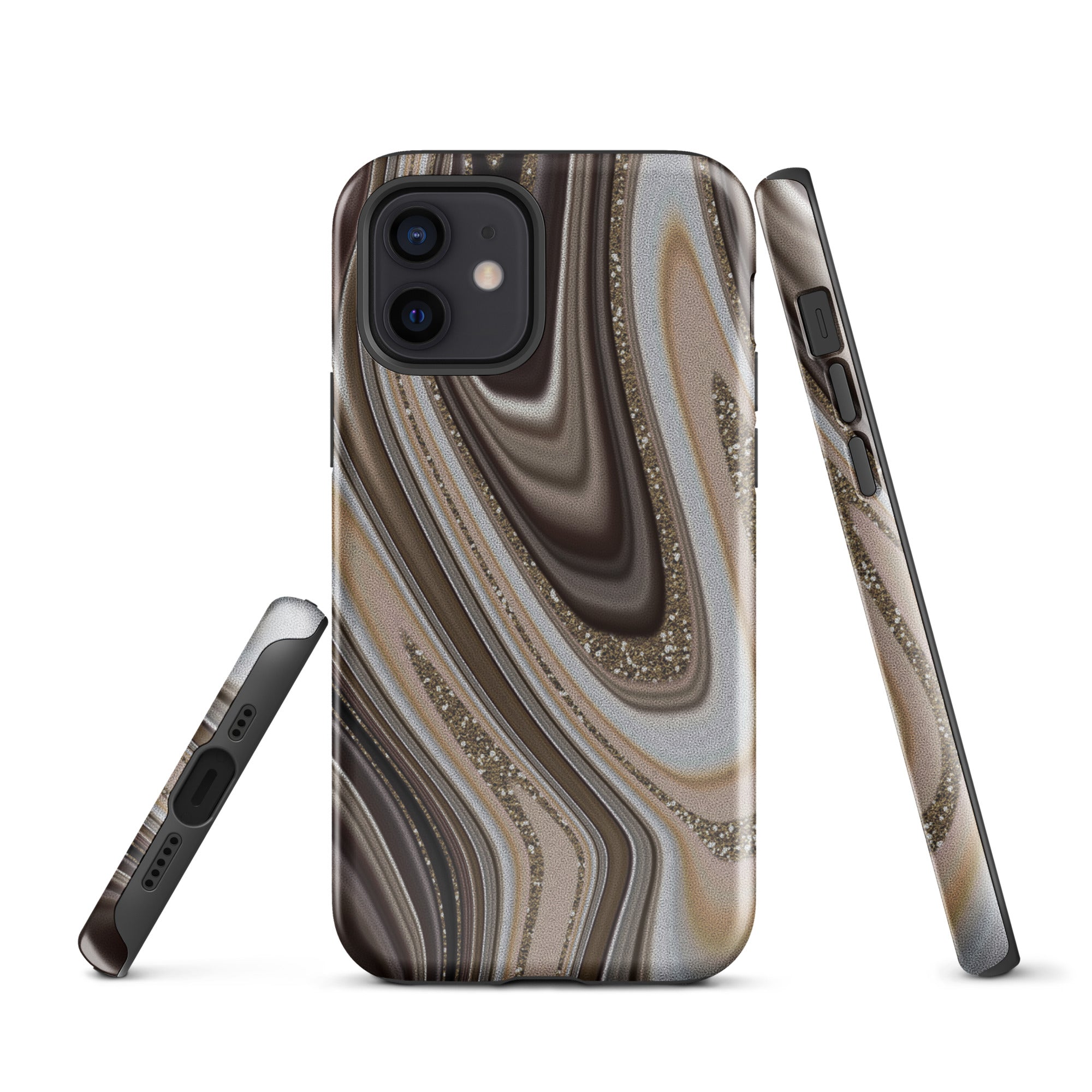 Tough Case for iPhone® Abstract leather