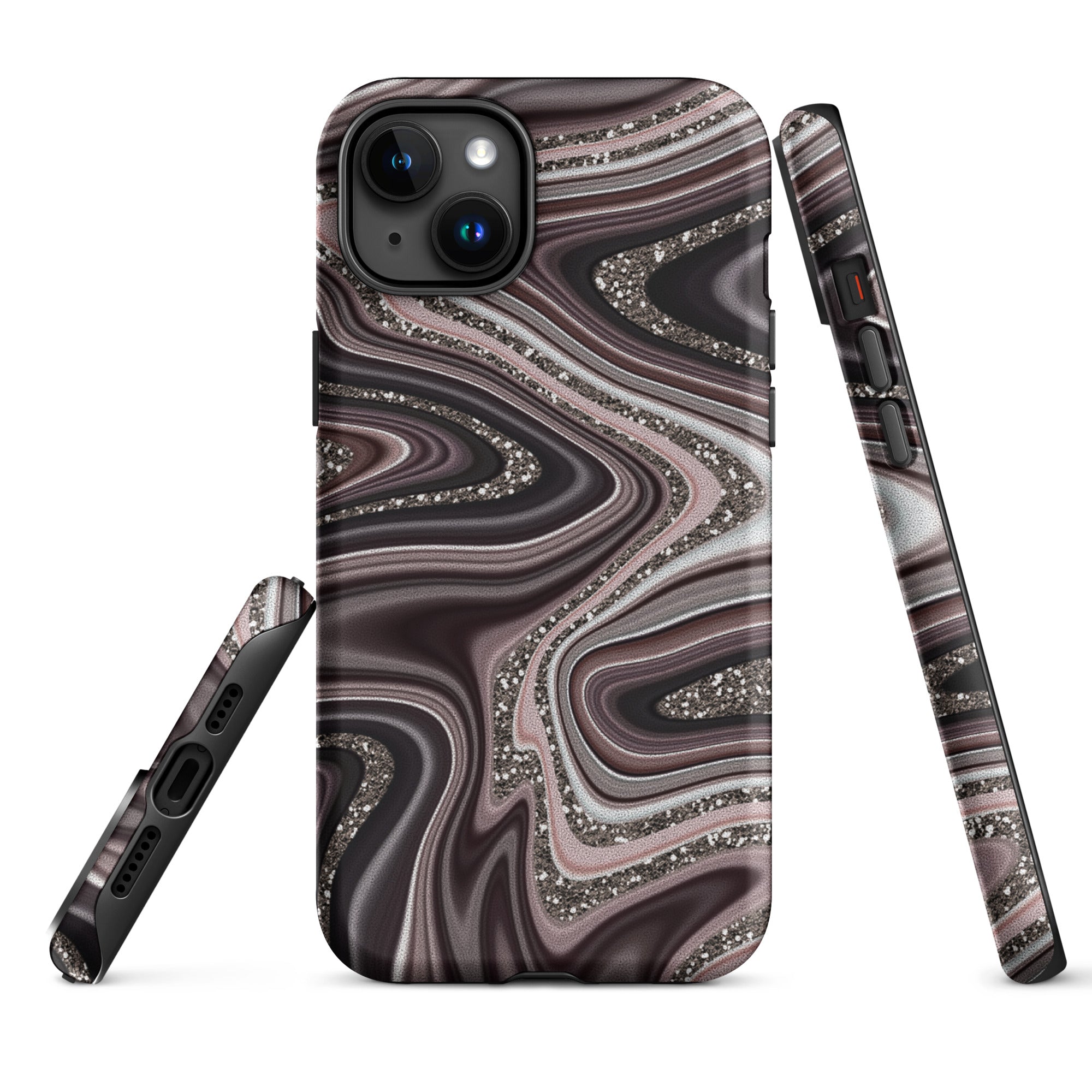 Tough Case for iPhone® Abstract Leather
