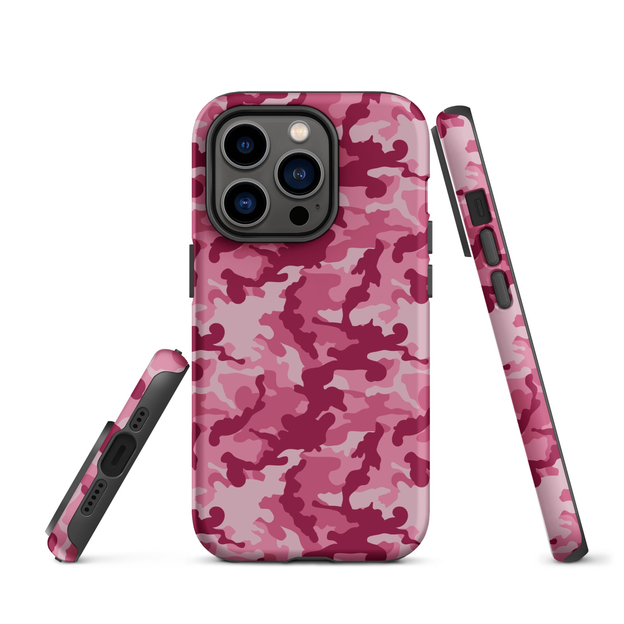 Tough Case for iPhone® Camo Dark Pink