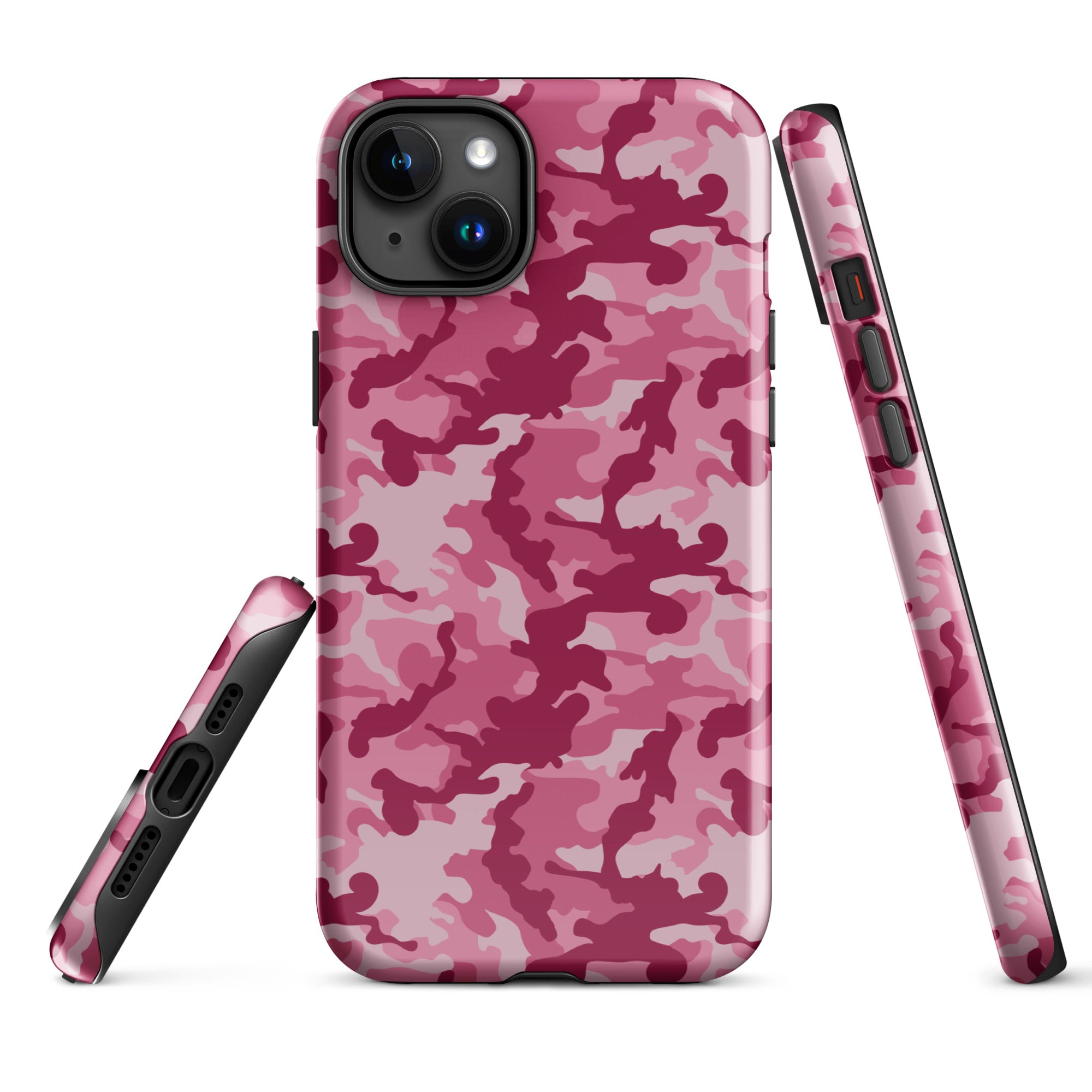 Tough Case for iPhone® Camo Dark Pink