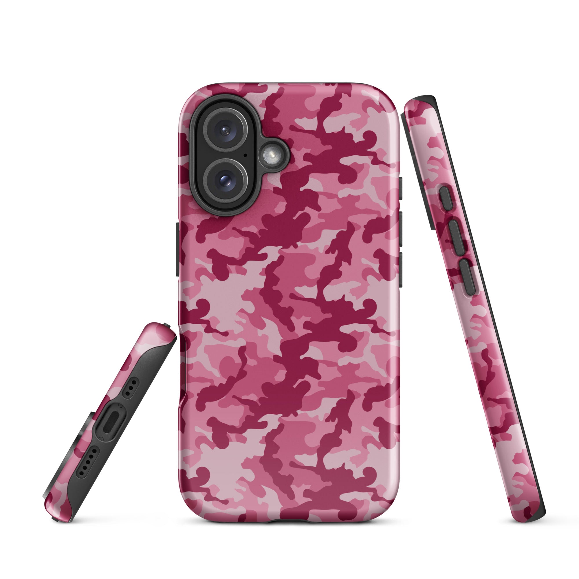 Tough Case for iPhone® Camo Dark Pink