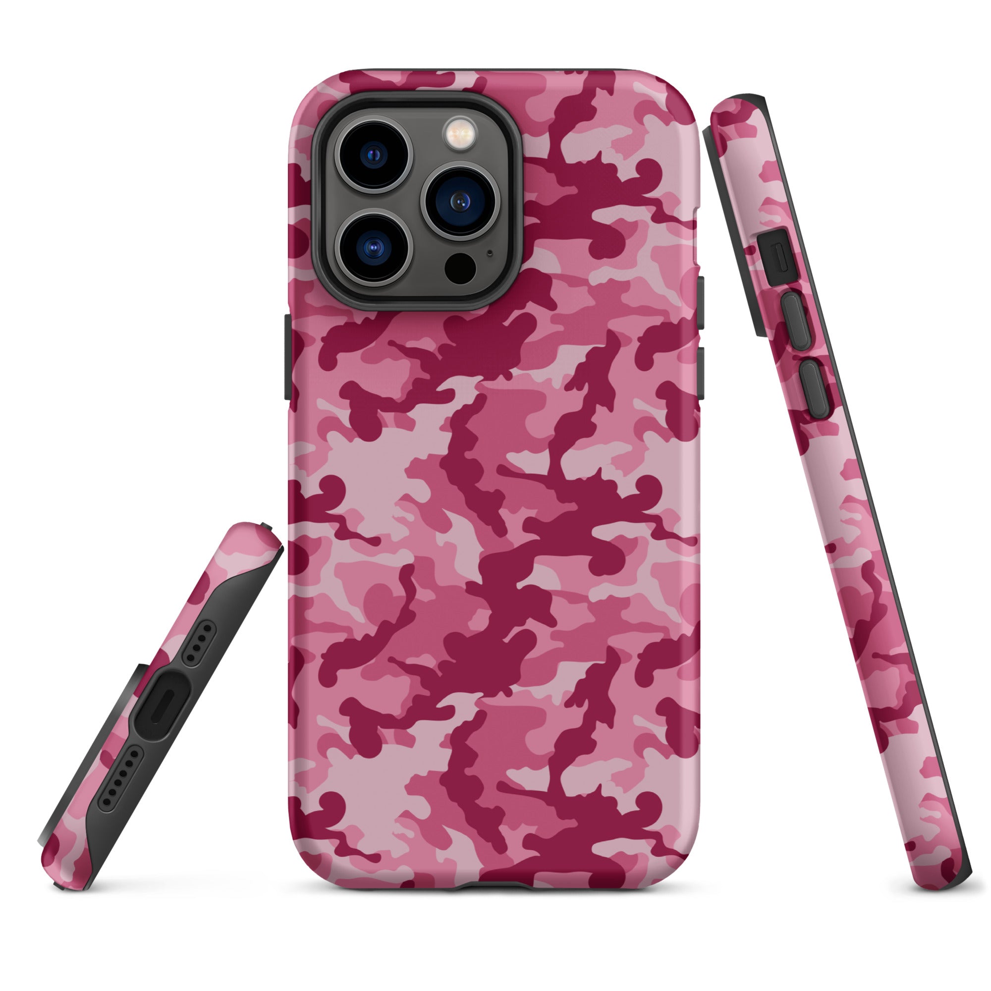 Tough Case for iPhone® Camo Dark Pink
