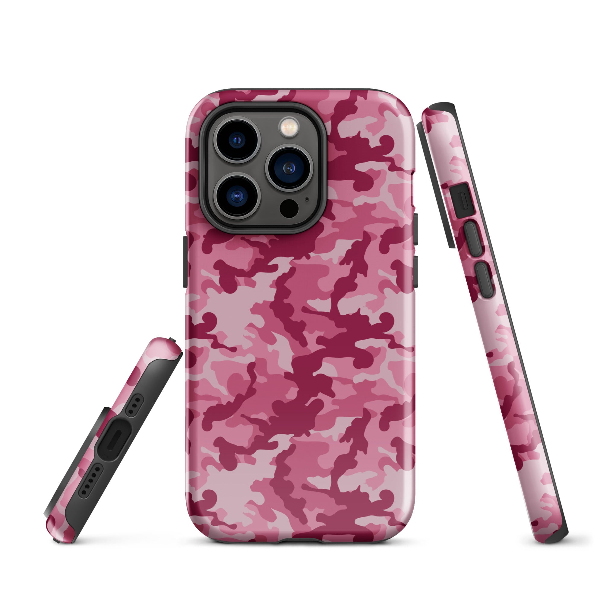 Tough Case for iPhone® Camo Dark Pink