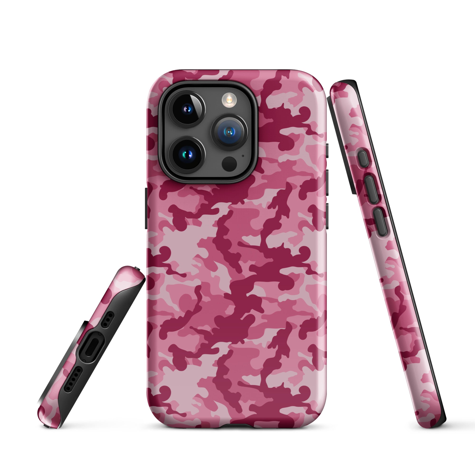 Tough Case for iPhone® Camo Dark Pink