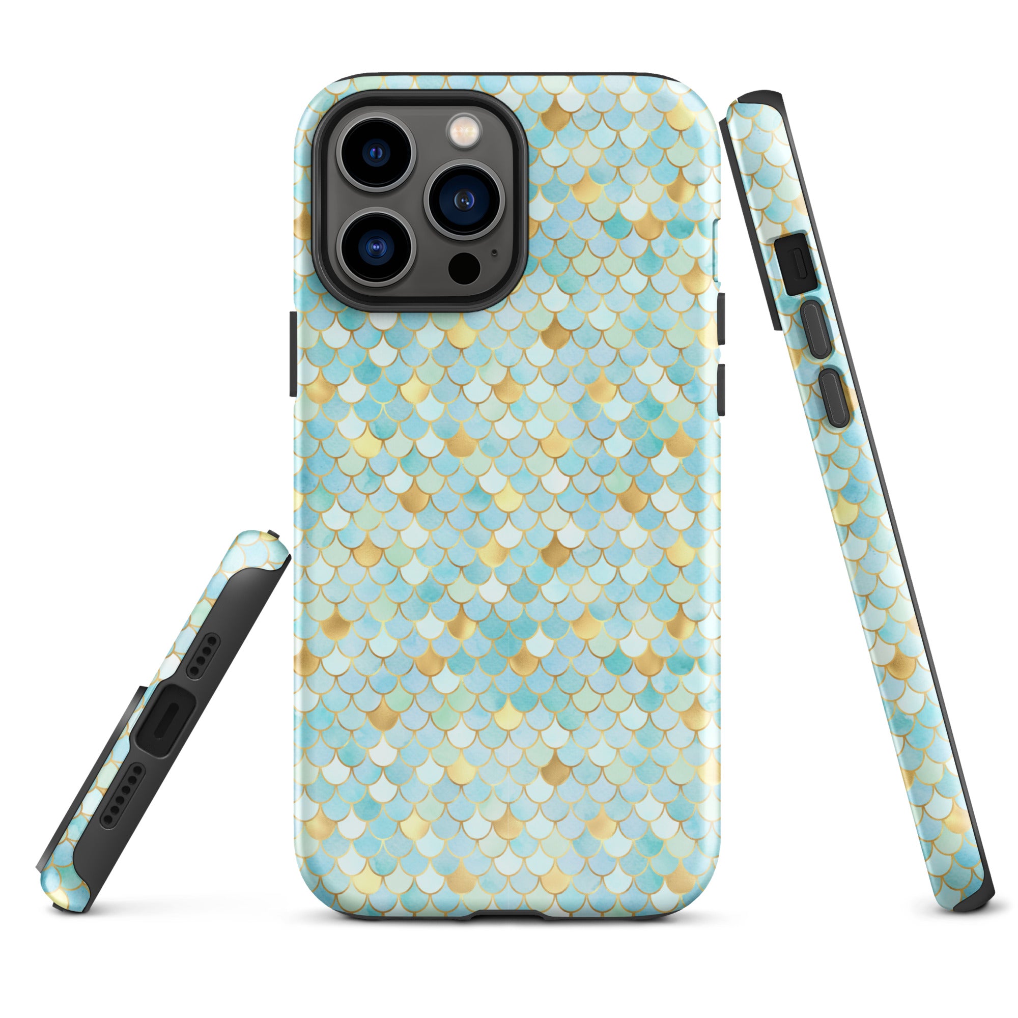 Tough Case for iPhone® Mermaid Skin Cyan