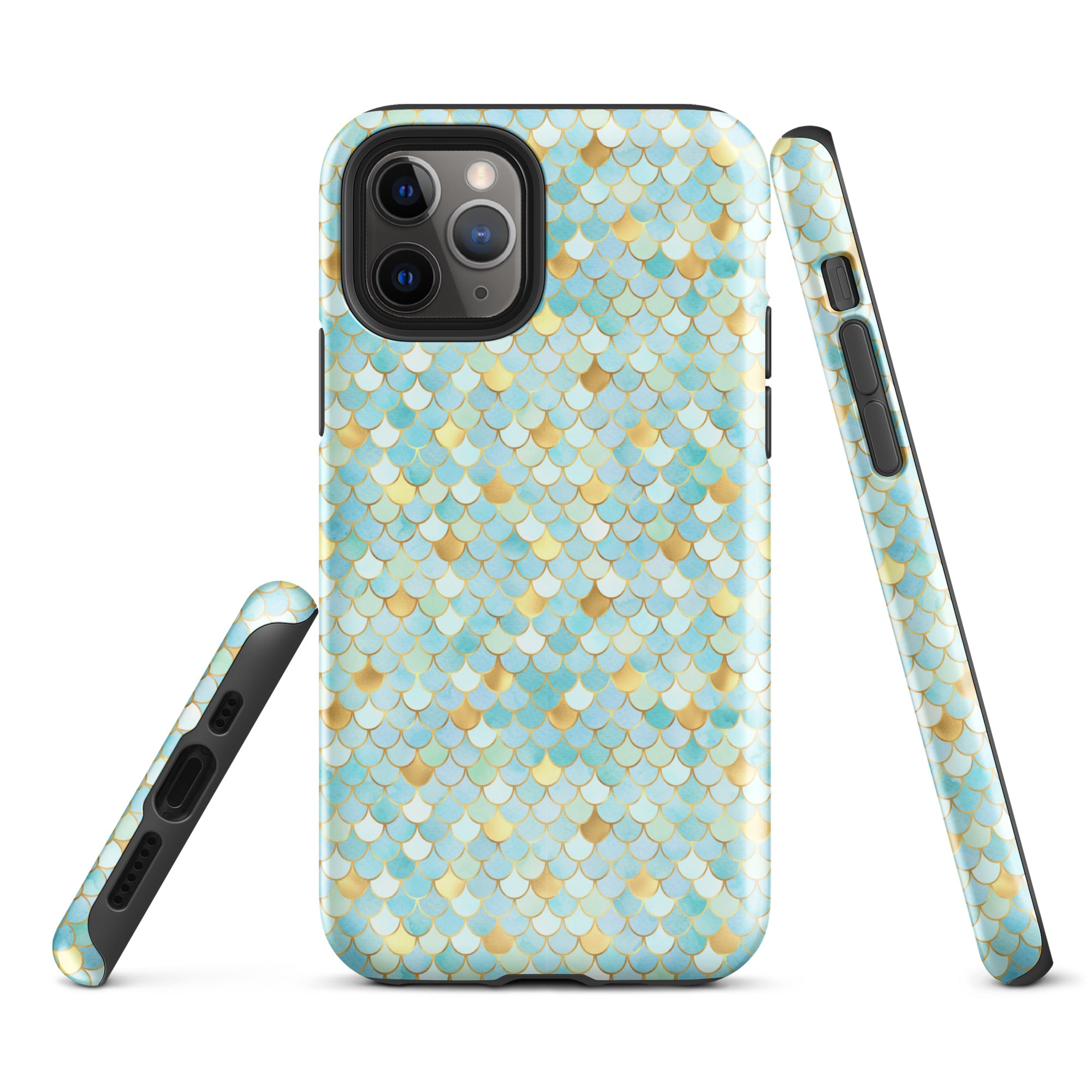 Tough Case for iPhone® Mermaid Skin Cyan