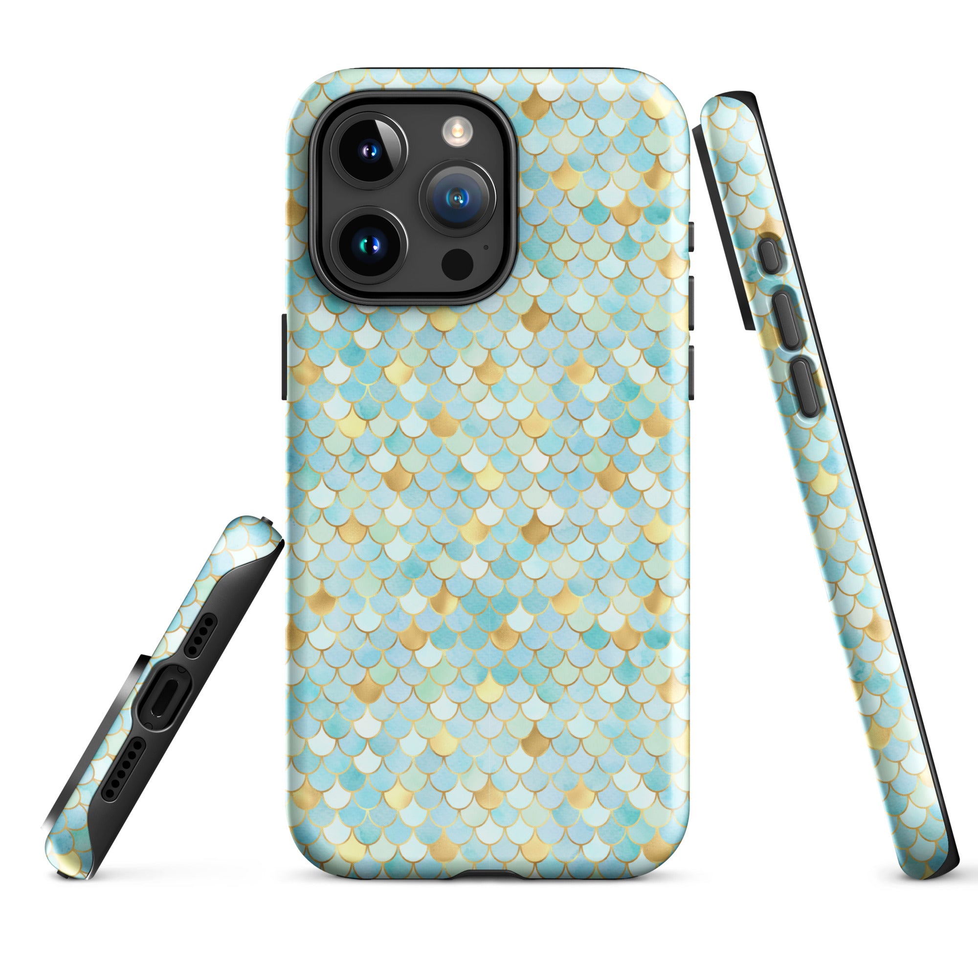 Tough Case for iPhone® Mermaid Skin Cyan