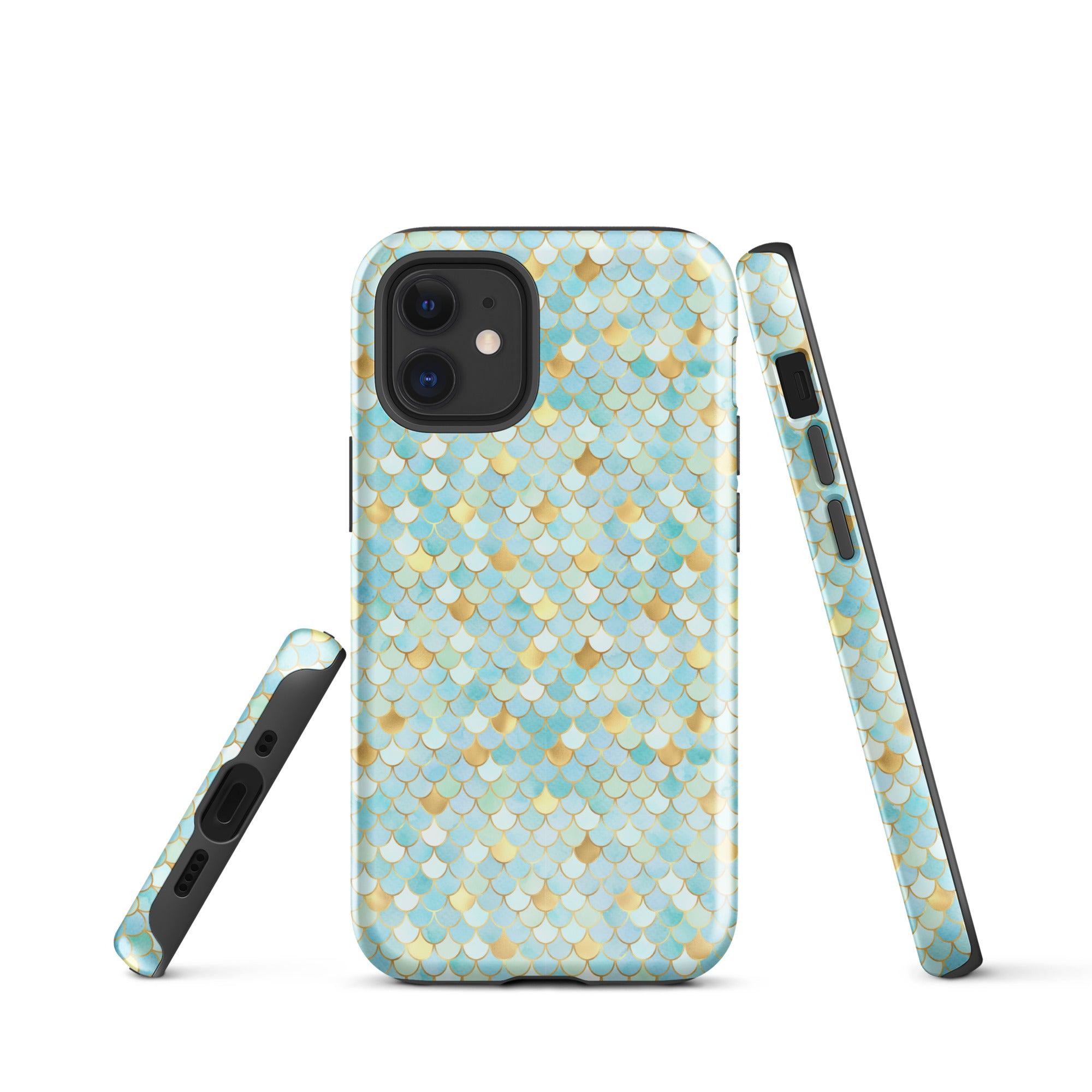 Tough Case for iPhone® Mermaid Skin Cyan