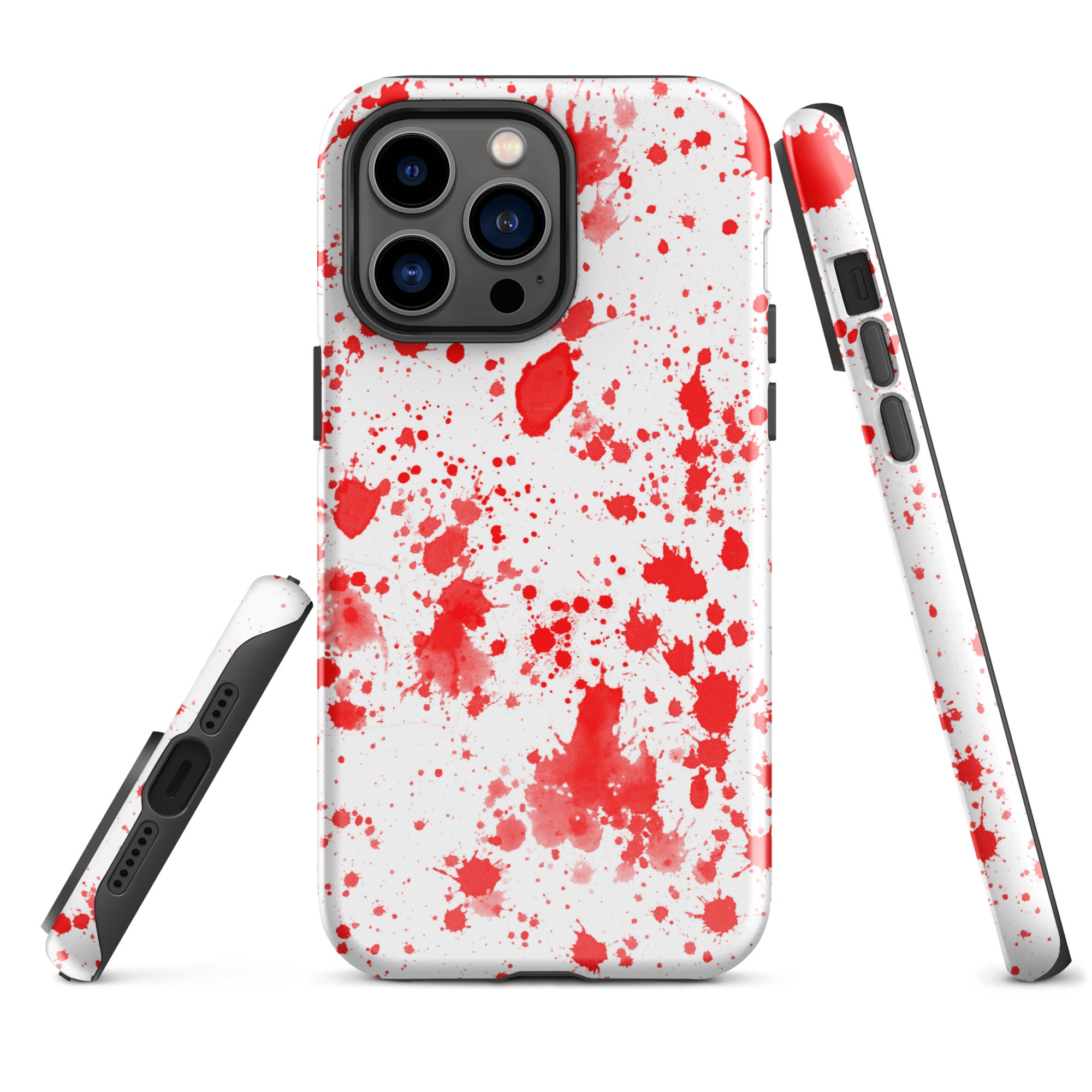 Tough Case for iPhone® Paint Splatter Red