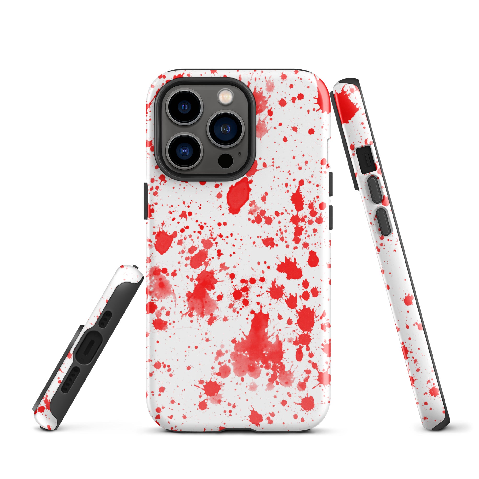 Tough Case for iPhone® Paint Splatter Red