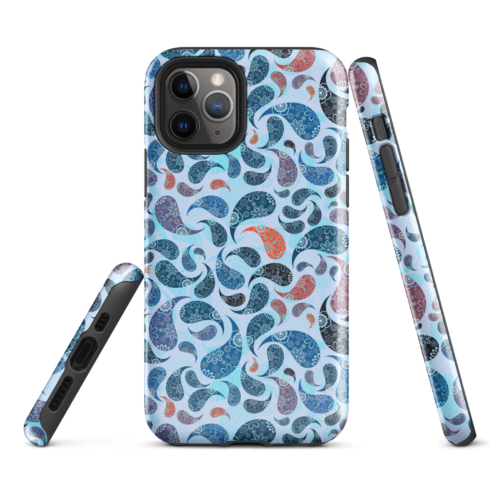 Tough Case for iPhone® Paisley Blue