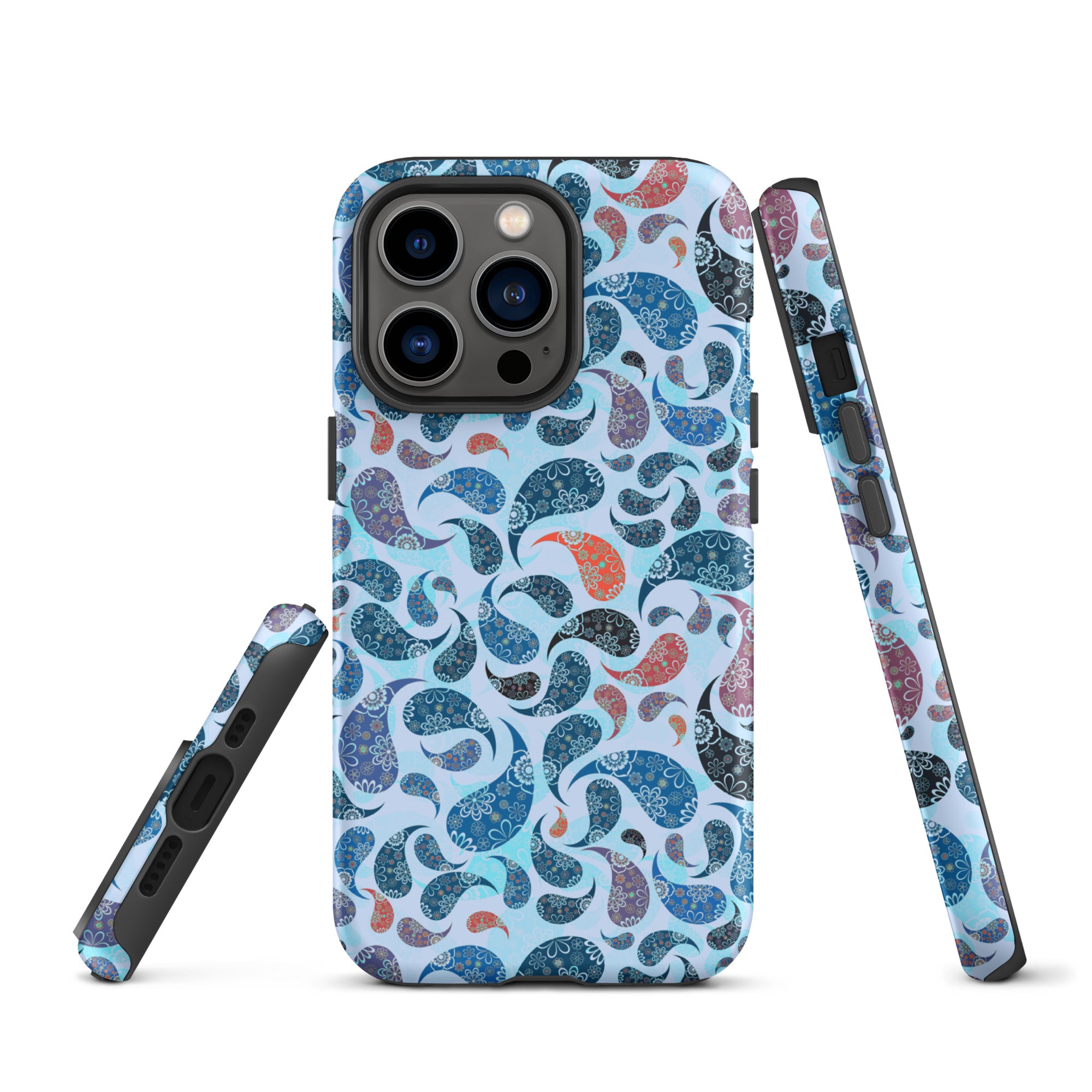 Tough Case for iPhone® Paisley Blue
