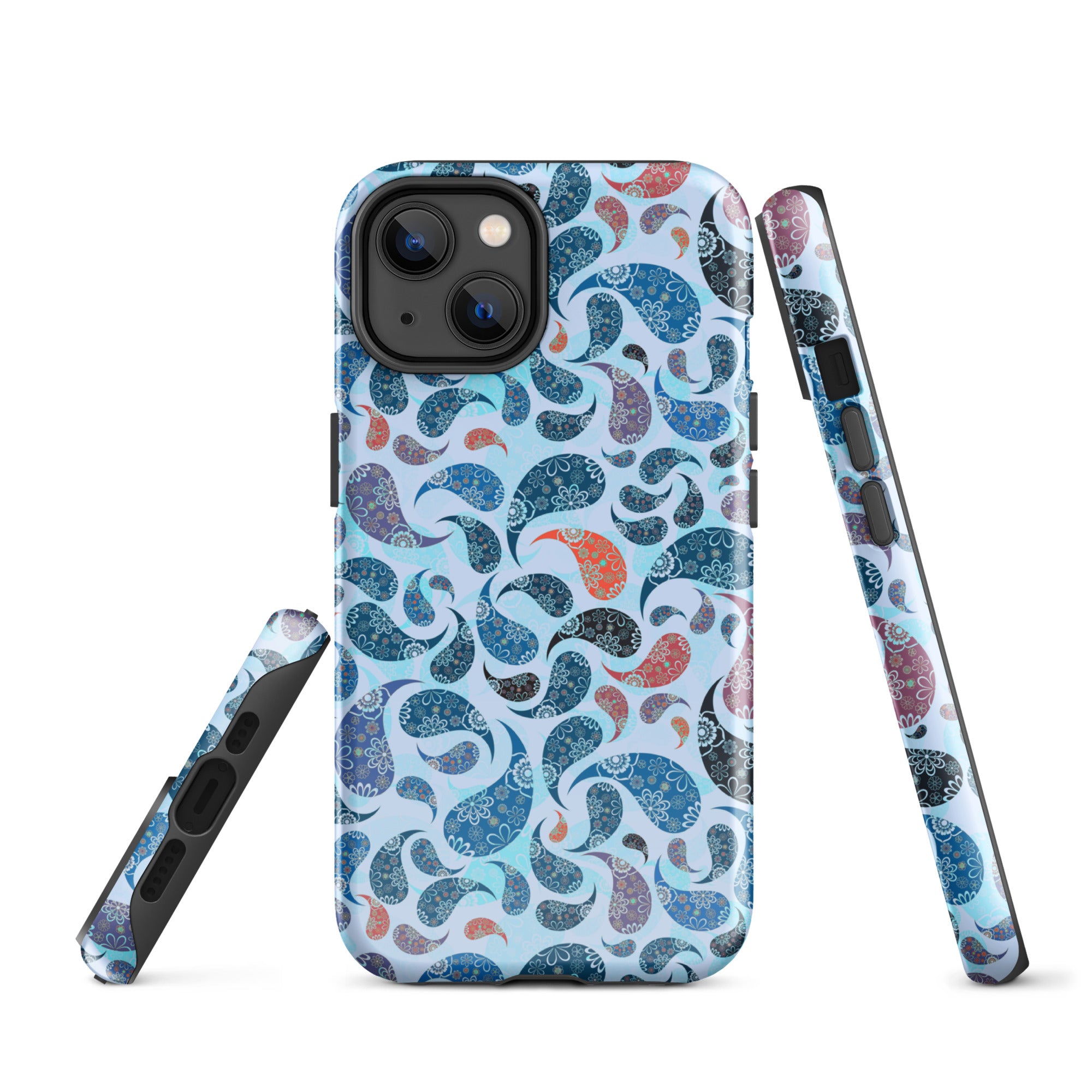 Tough Case for iPhone® Paisley Blue