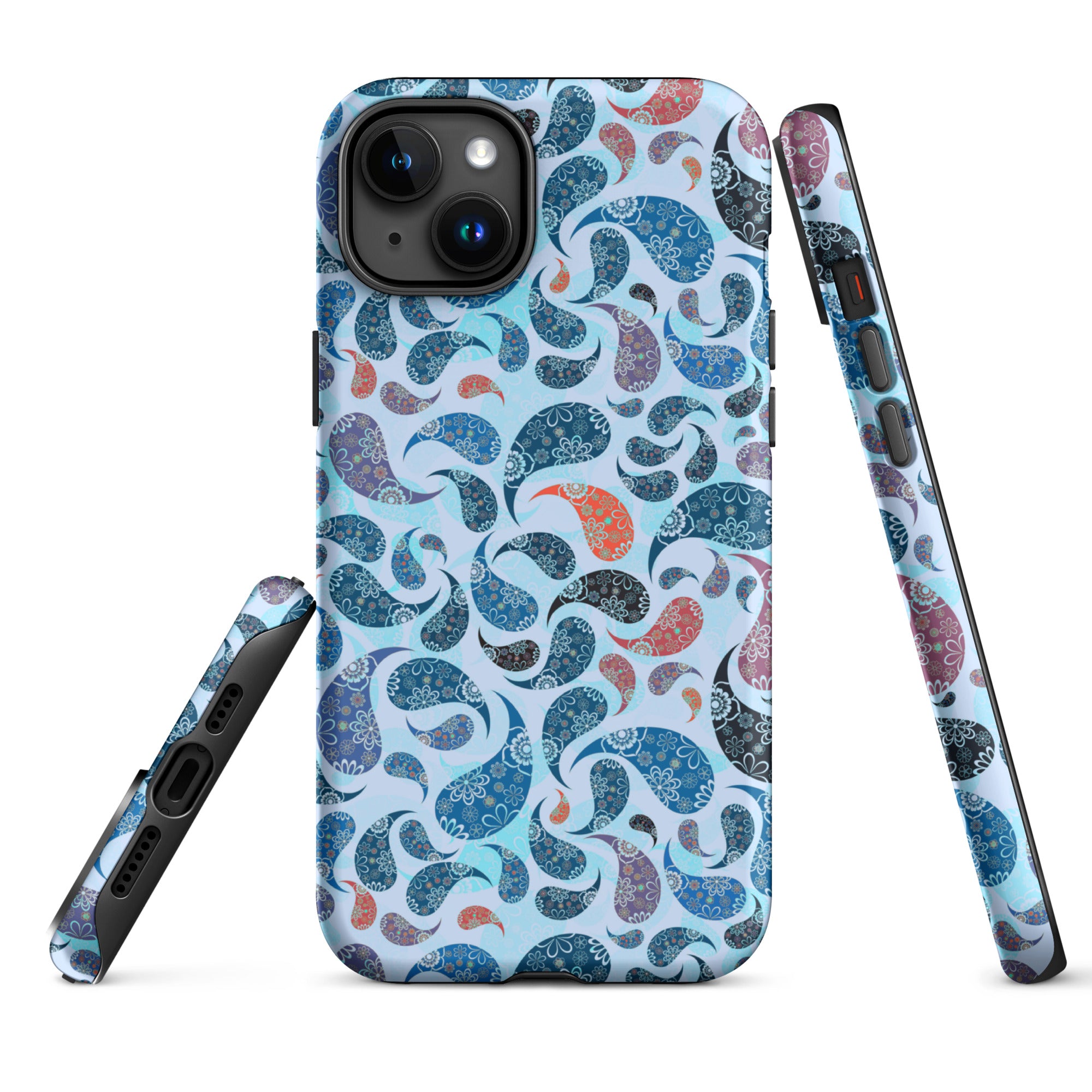 Tough Case for iPhone® Paisley Blue
