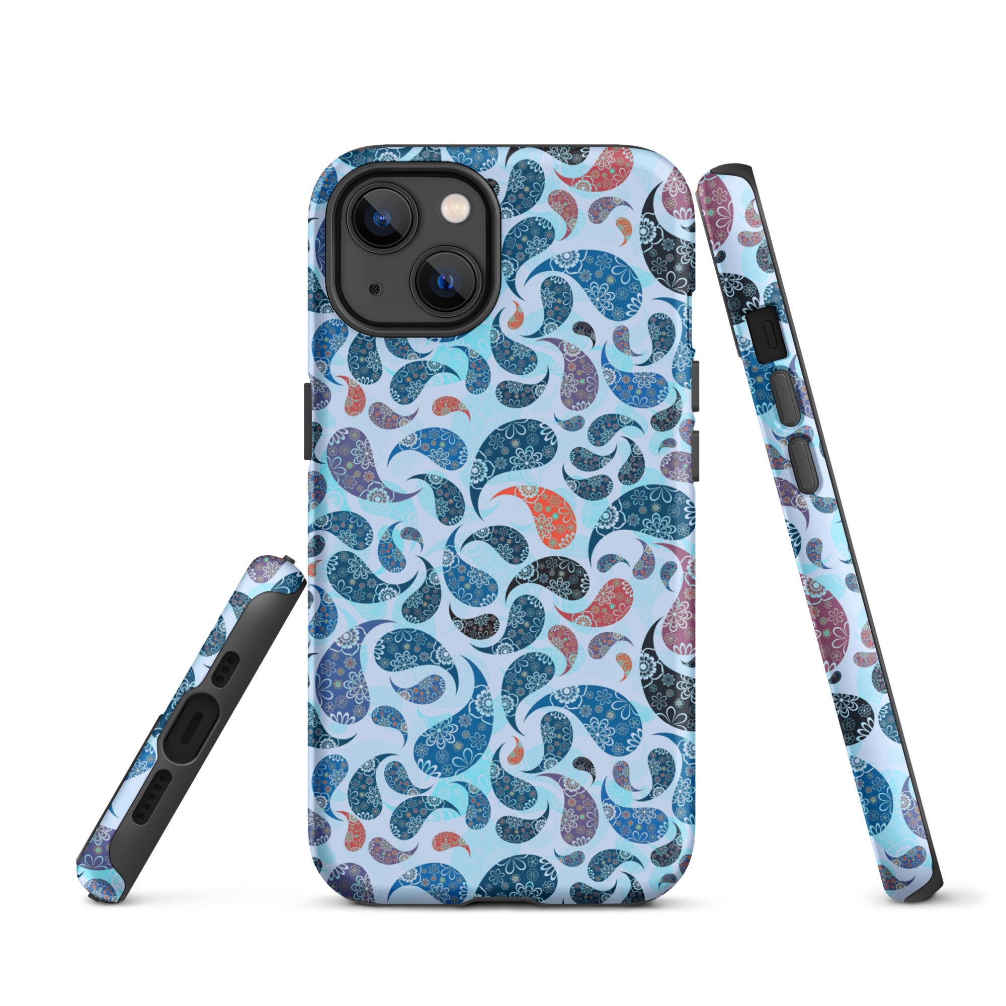 Tough Case for iPhone® Paisley Blue