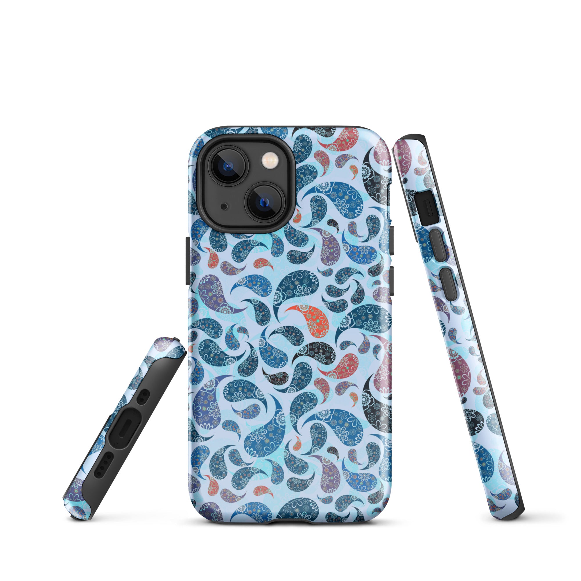 Tough Case for iPhone® Paisley Blue