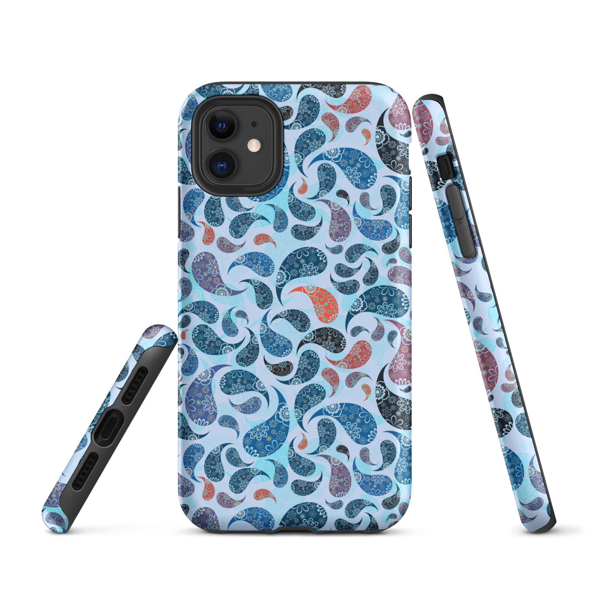 Tough Case for iPhone® Paisley Blue
