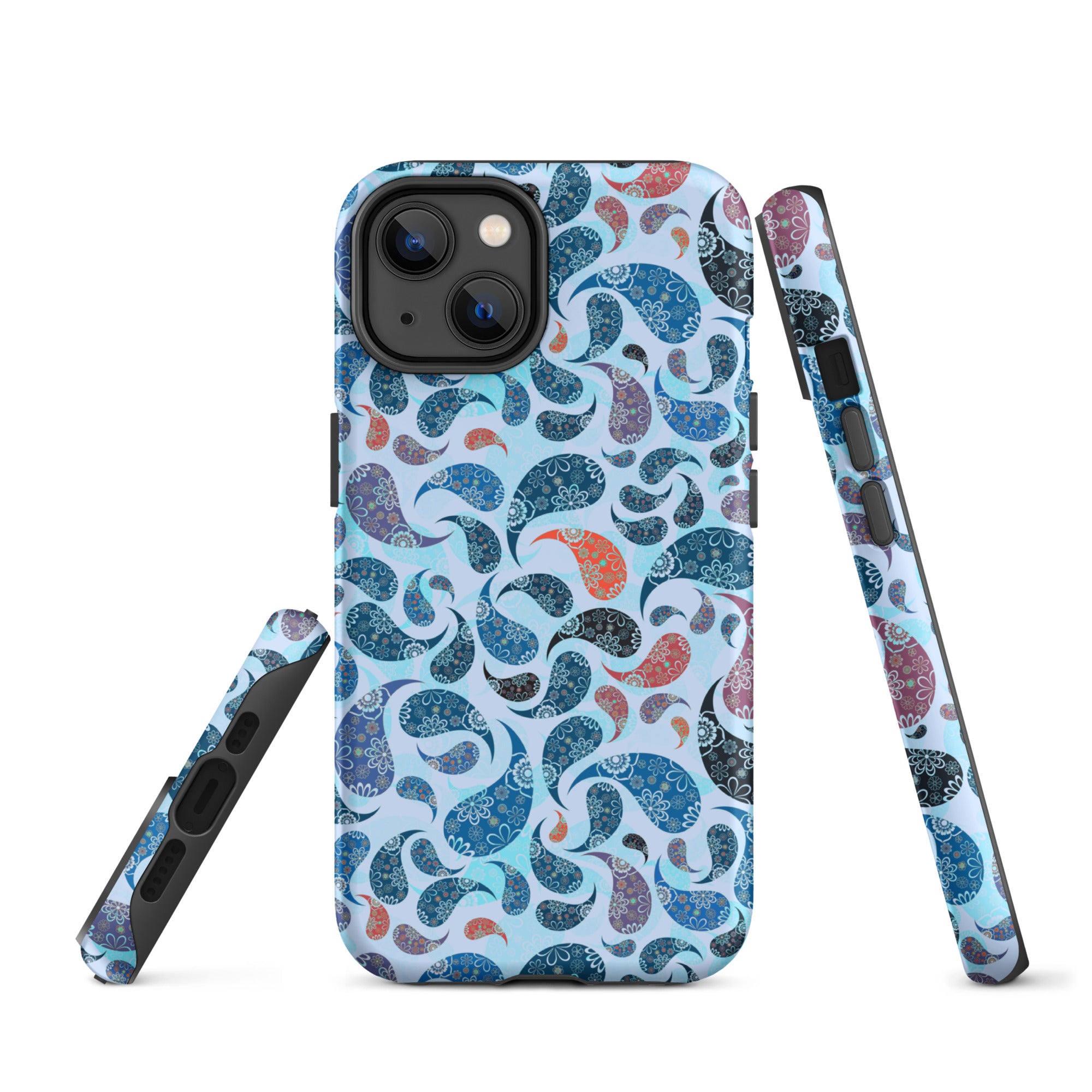 Tough Case for iPhone® Paisley Blue