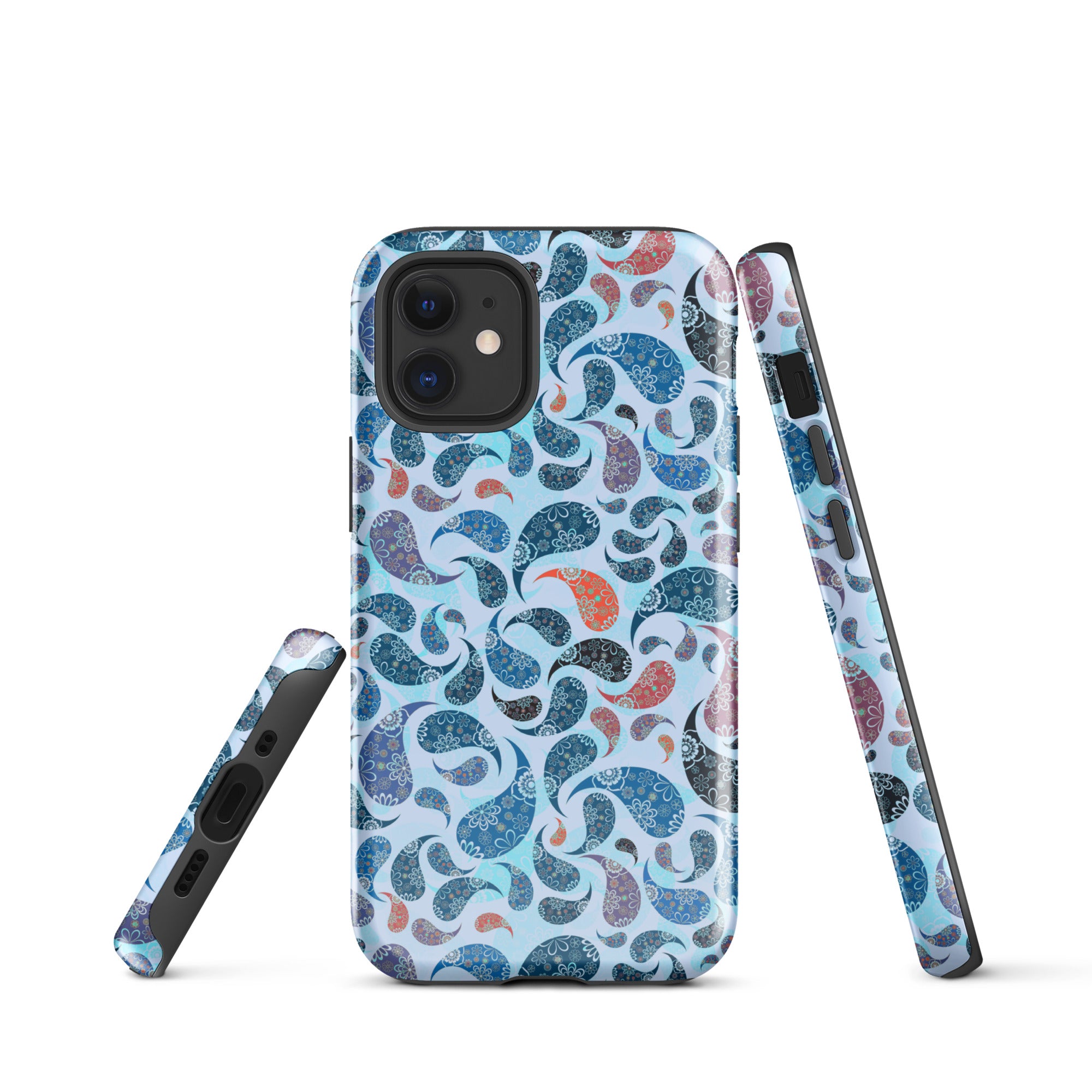 Tough Case for iPhone® Paisley Blue
