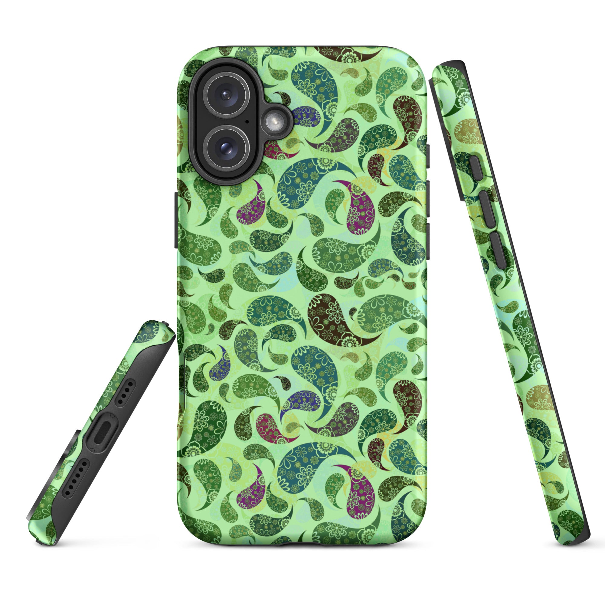 Tough Case for iPhone® Paisley Green