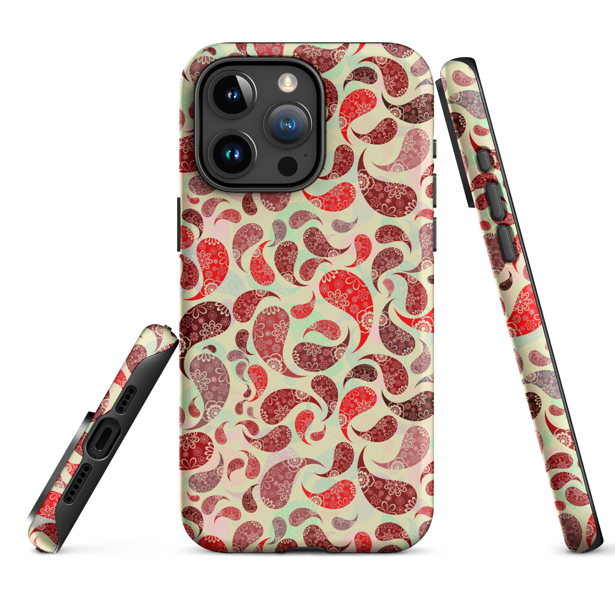 Tough Case for iPhone® Paisley Red