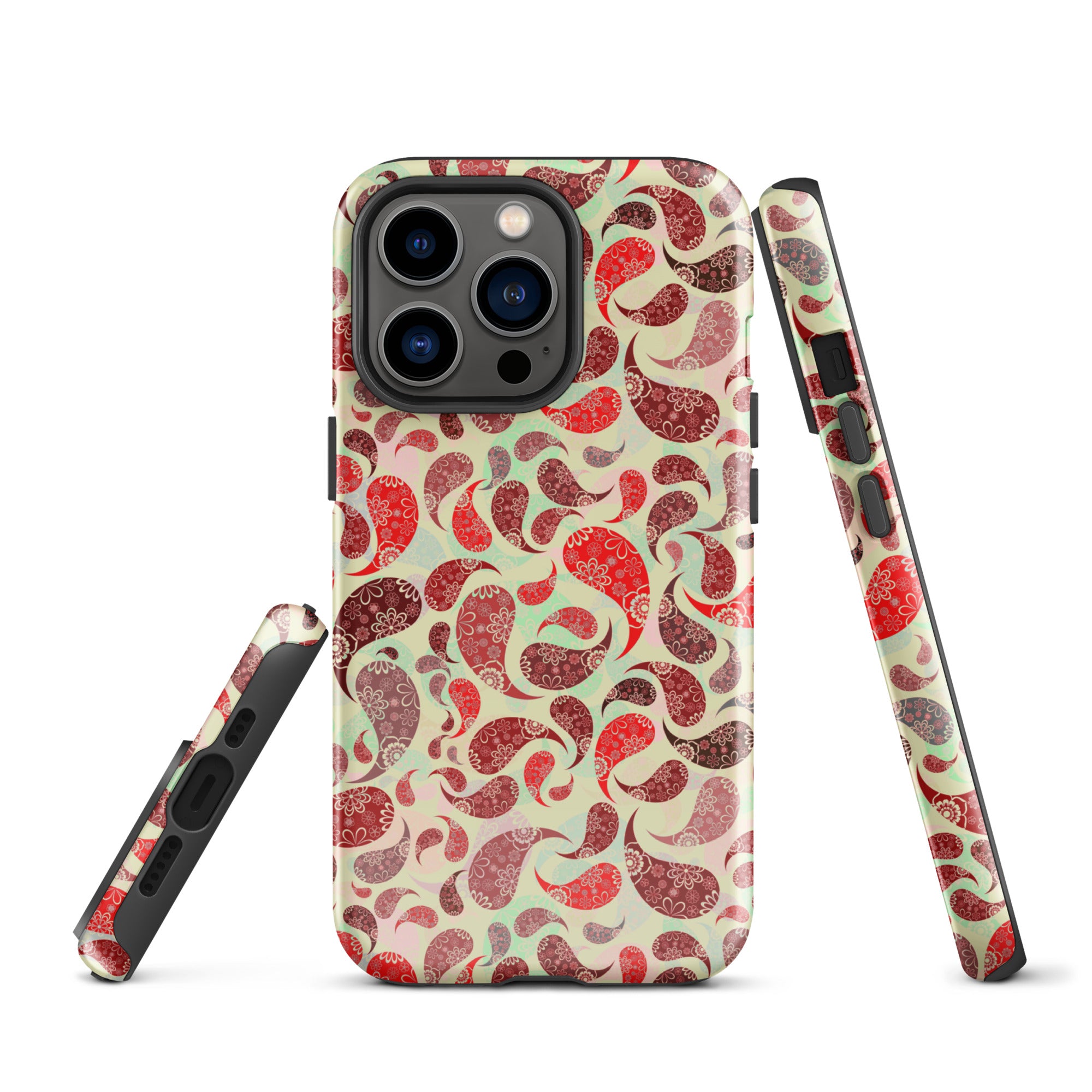 Tough Case for iPhone® Paisley Red
