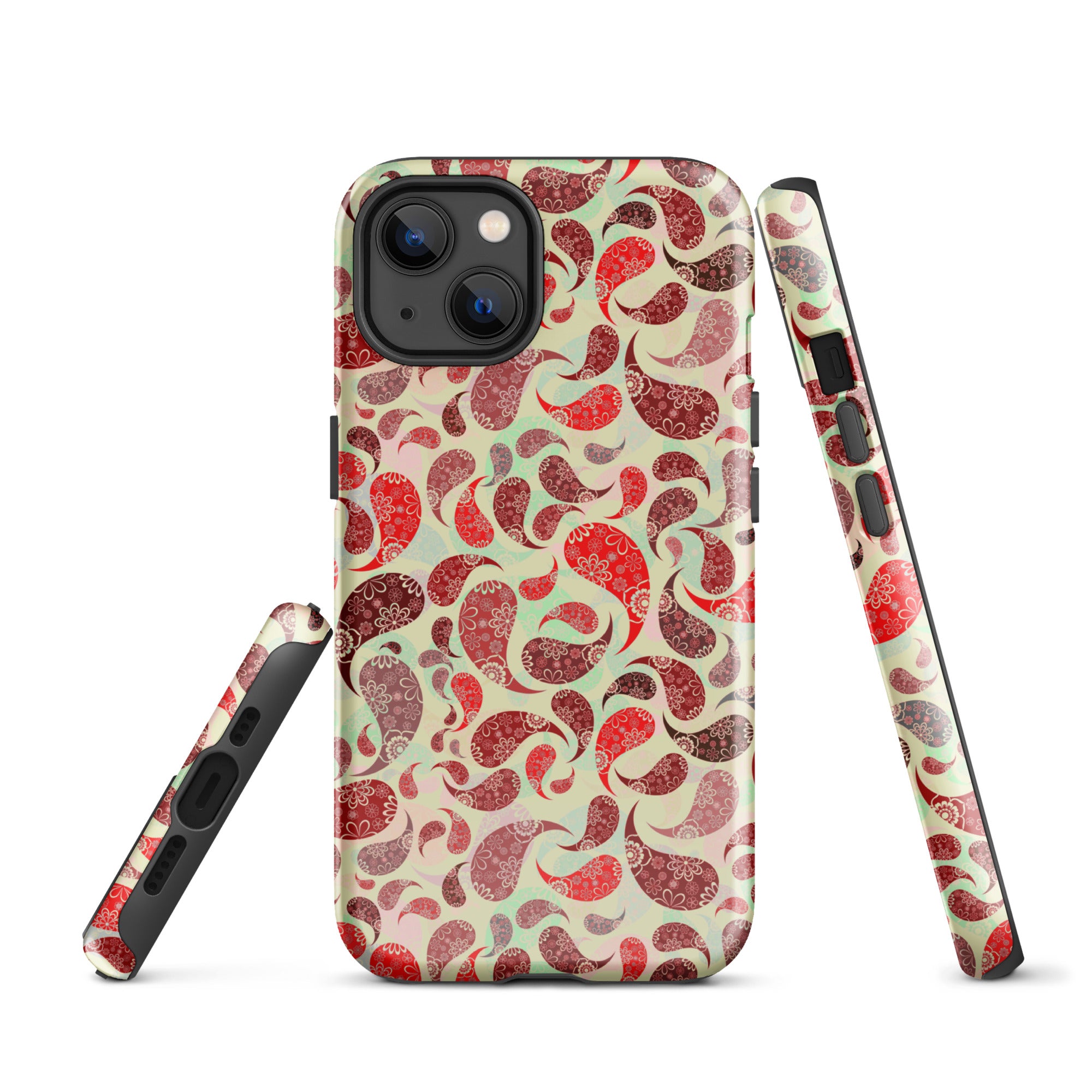 Tough Case for iPhone® Paisley Red