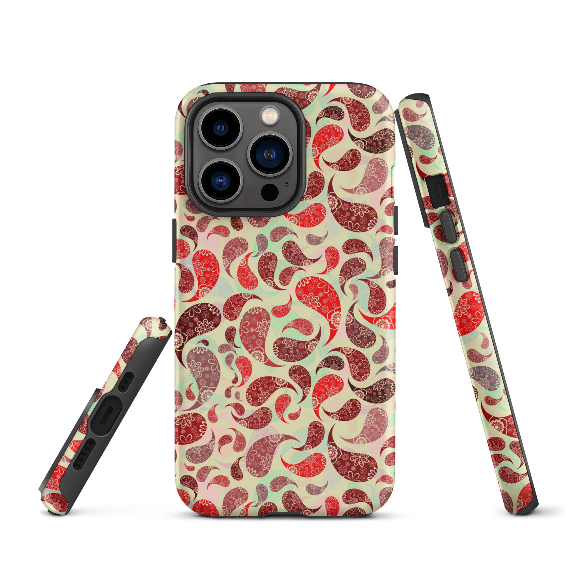Tough Case for iPhone® Paisley Red