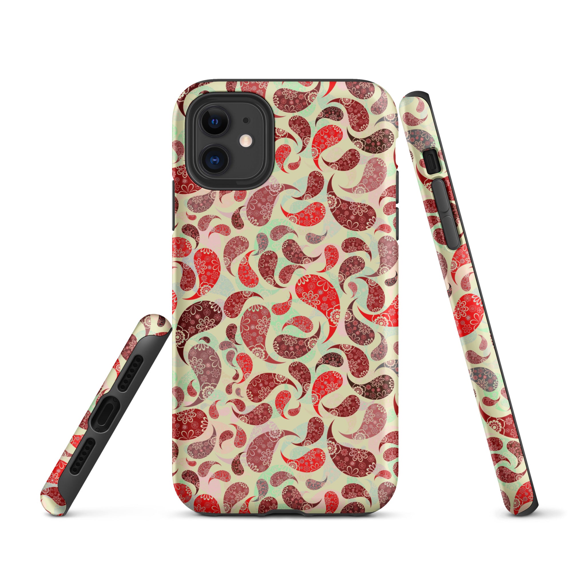 Tough Case for iPhone® Paisley Red