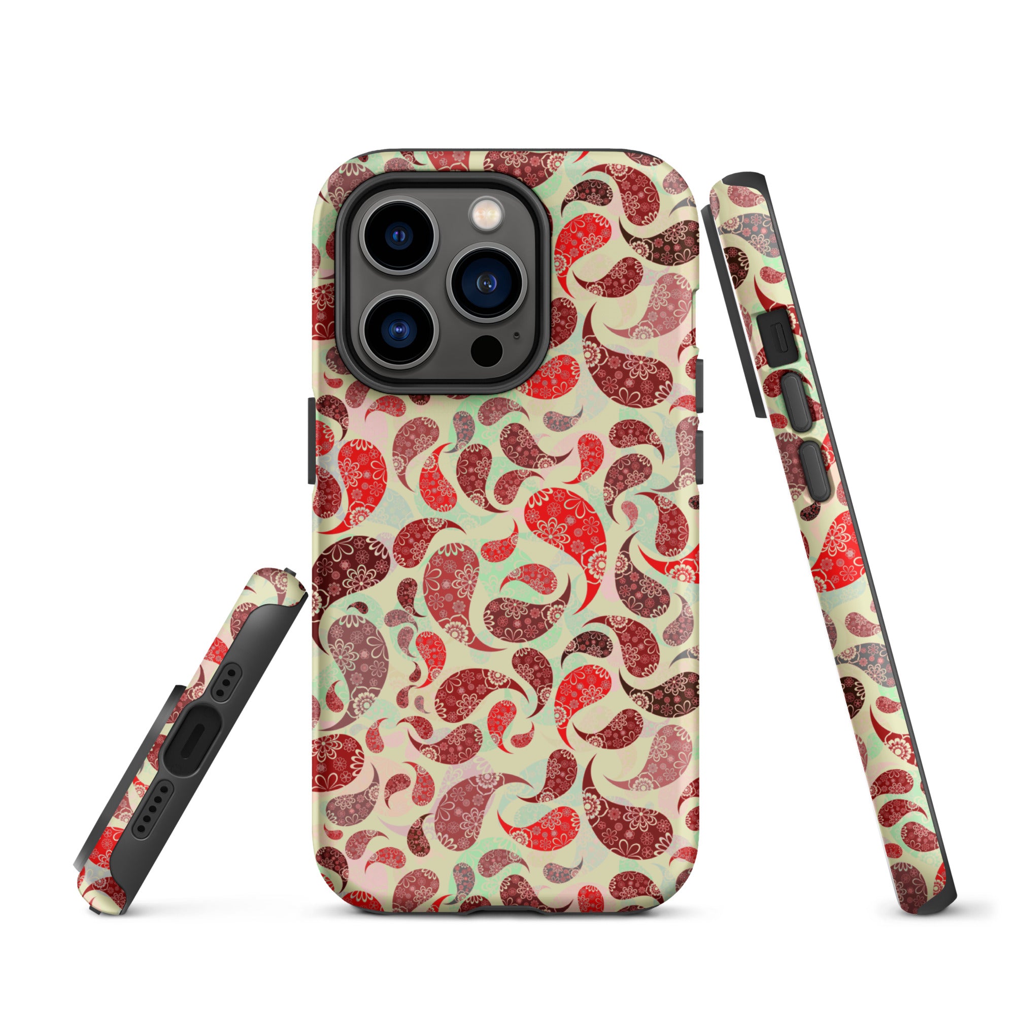 Tough Case for iPhone® Paisley Red