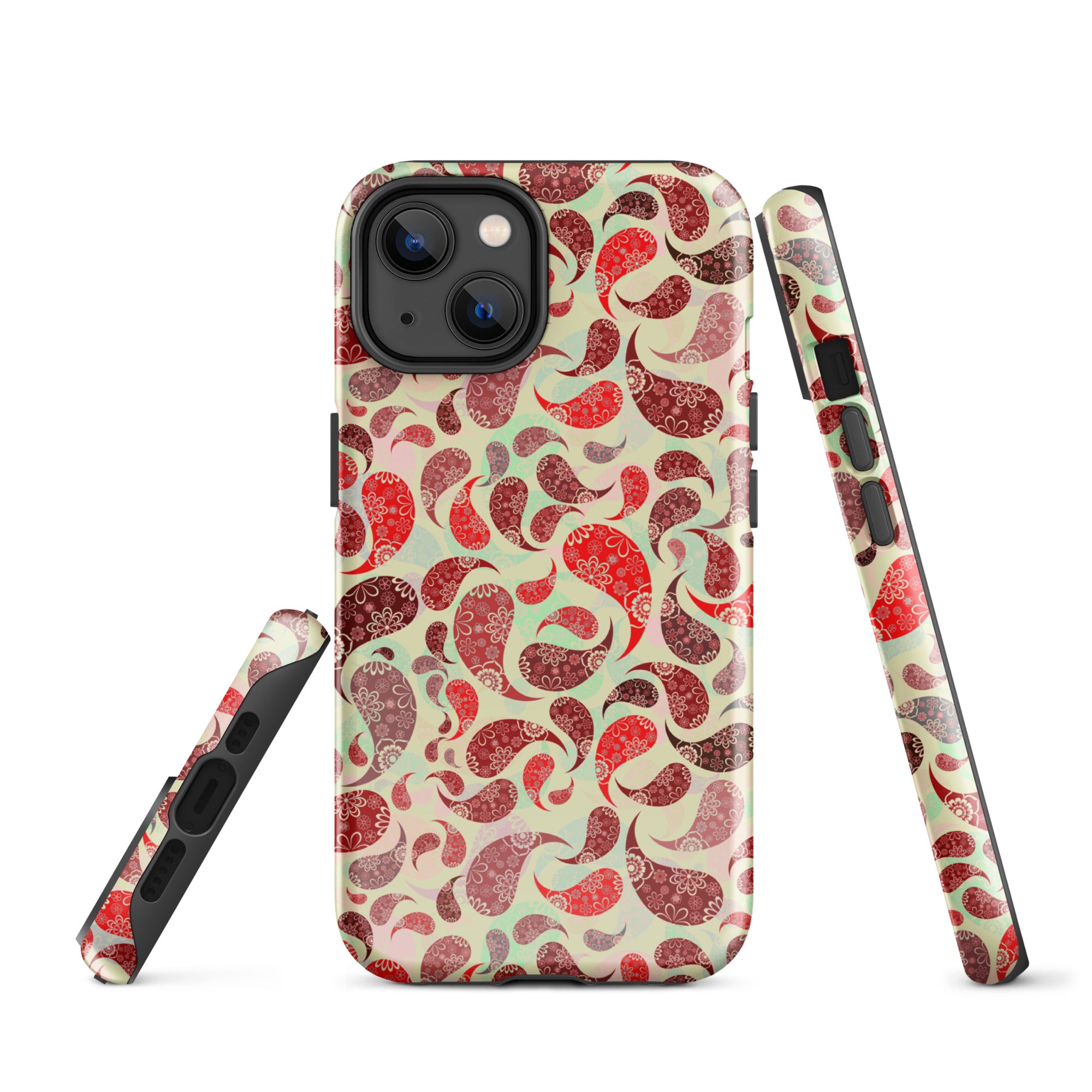 Tough Case for iPhone® Paisley Red
