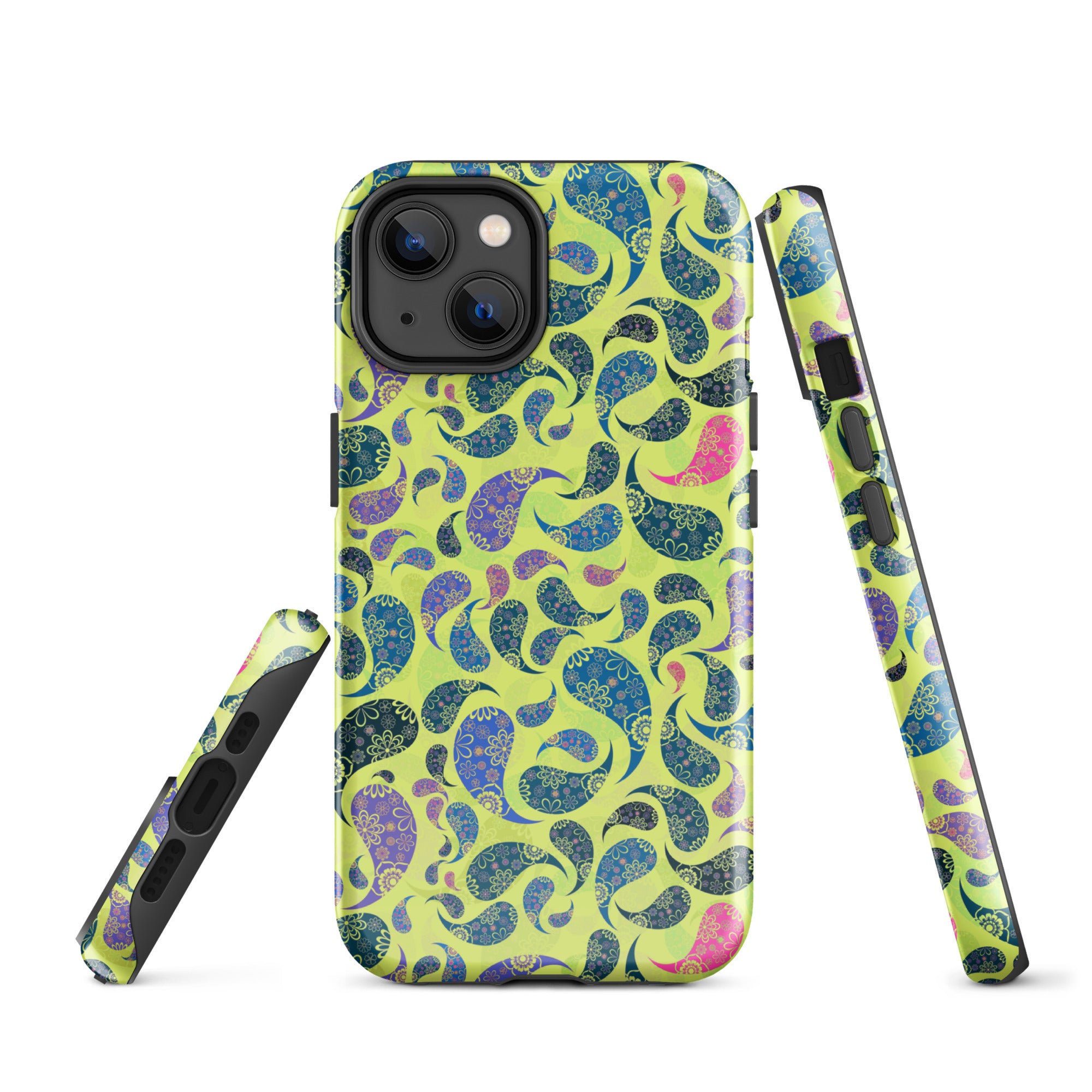 Tough Case for iPhone® Paisley Yellow