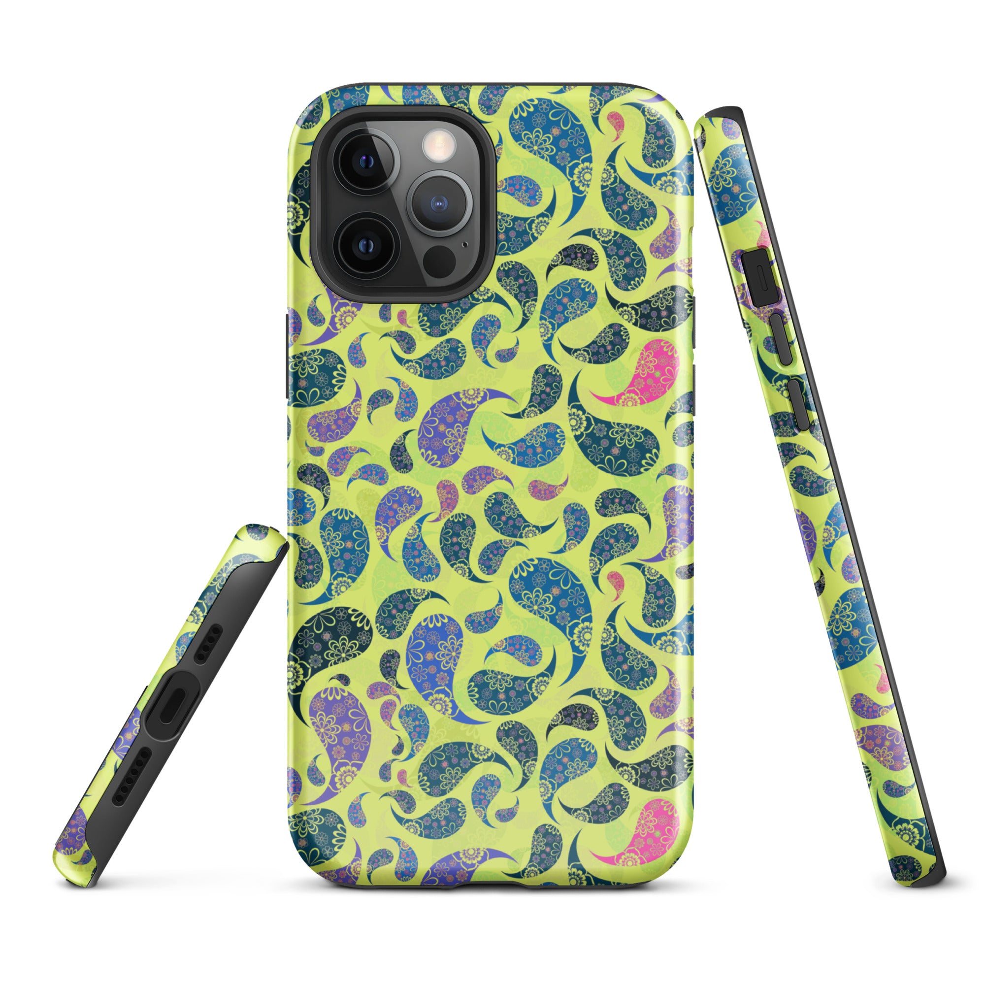 Tough Case for iPhone® Paisley Yellow