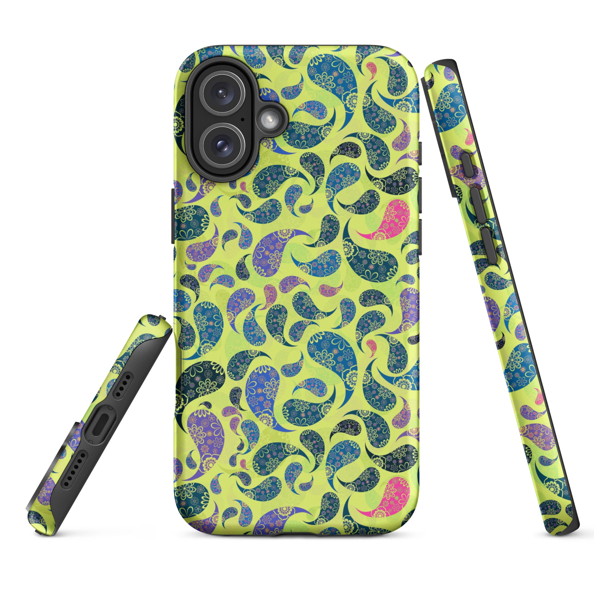 Tough Case for iPhone® Paisley Yellow