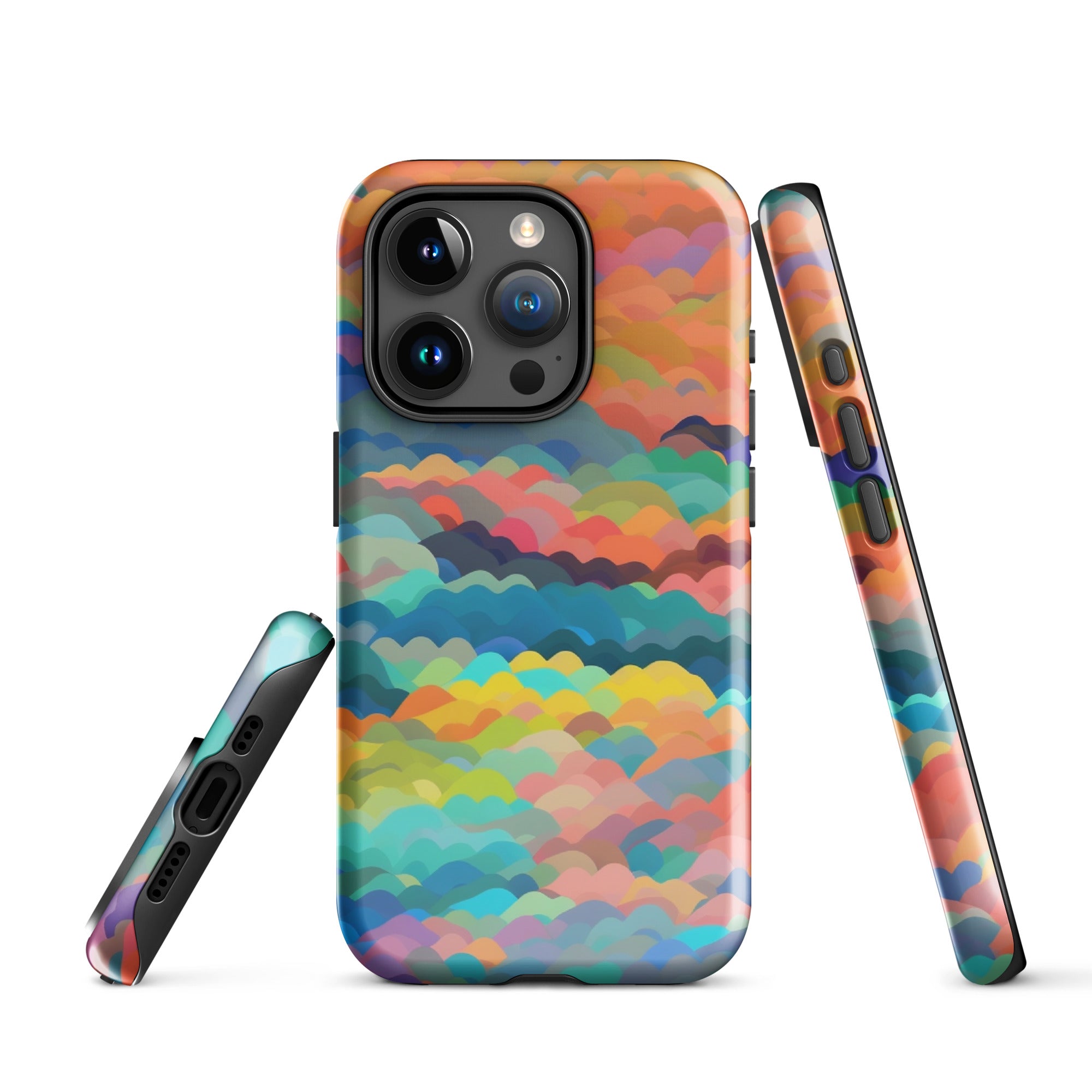 Tough Case for iPhone® Rainbow Cloud Pattern I