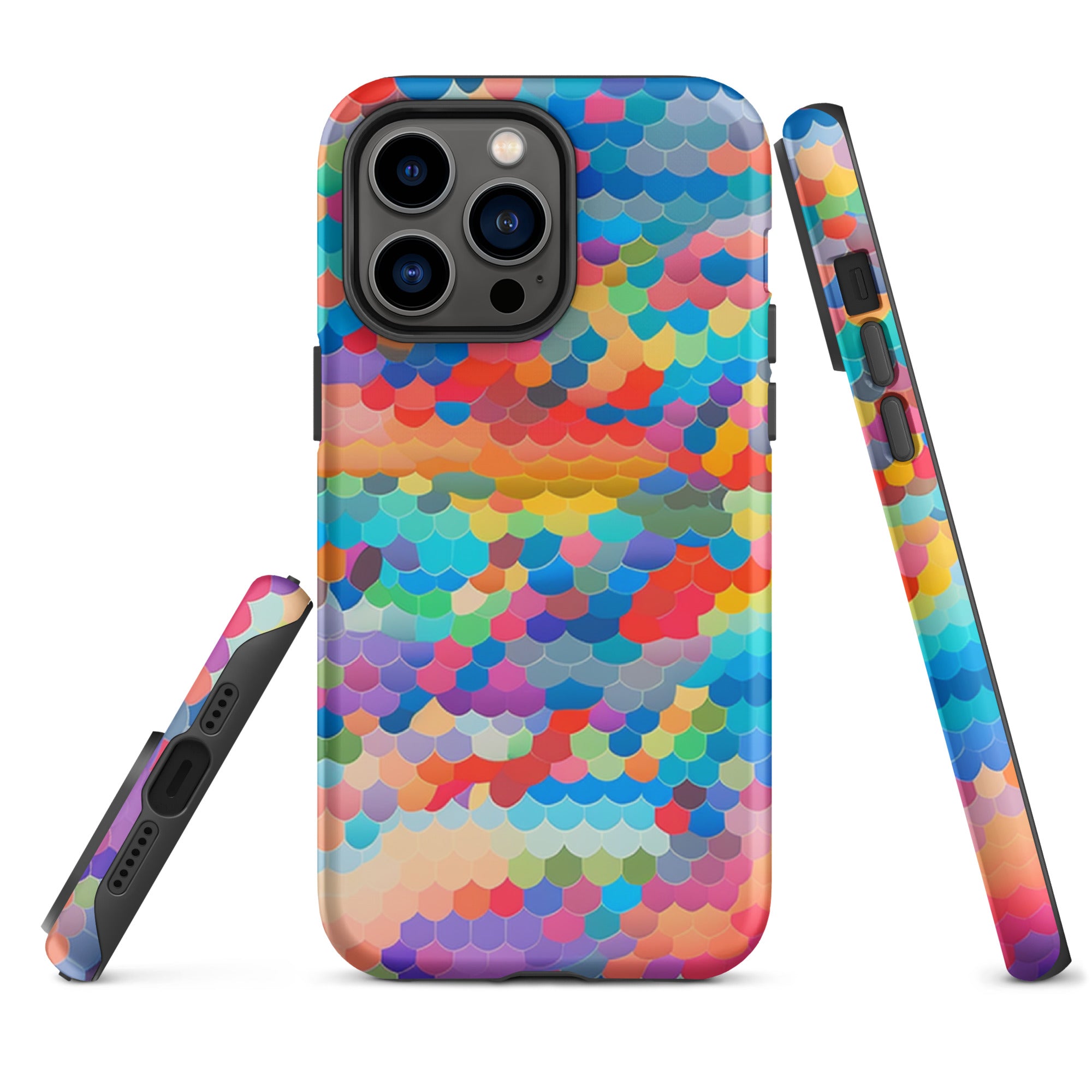 Tough Case for iPhone® Rainbow Cloud Pattern III