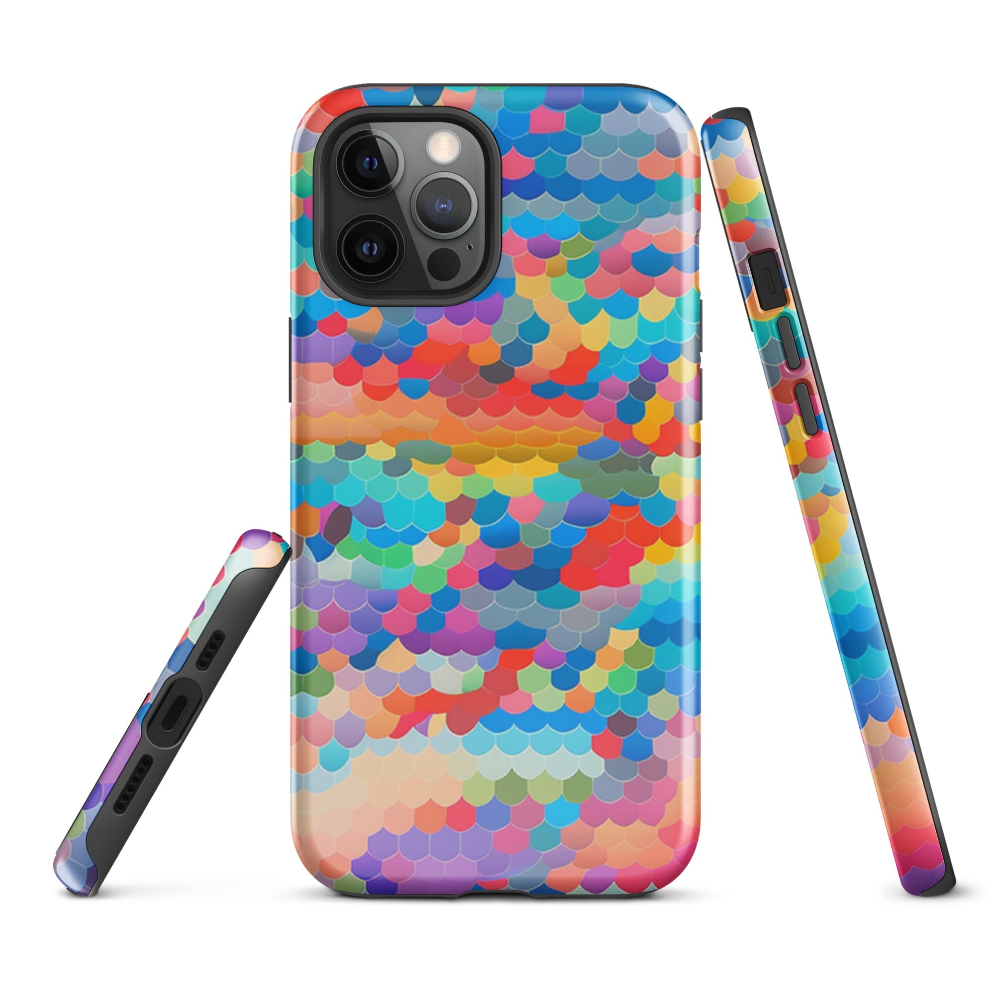 Tough Case for iPhone® Rainbow Cloud Pattern III