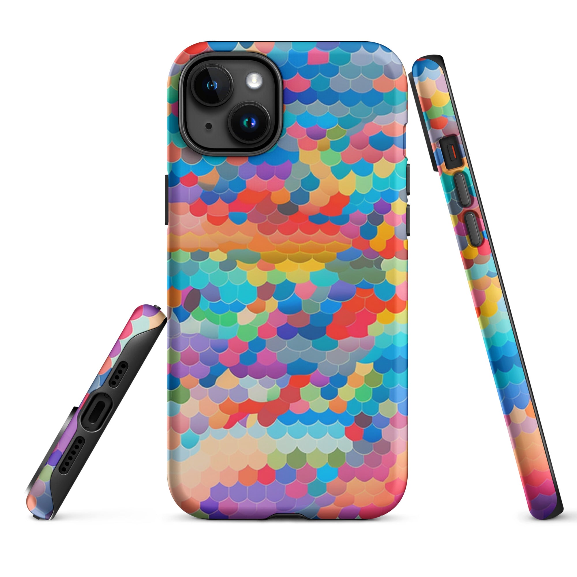 Tough Case for iPhone® Rainbow Cloud Pattern III