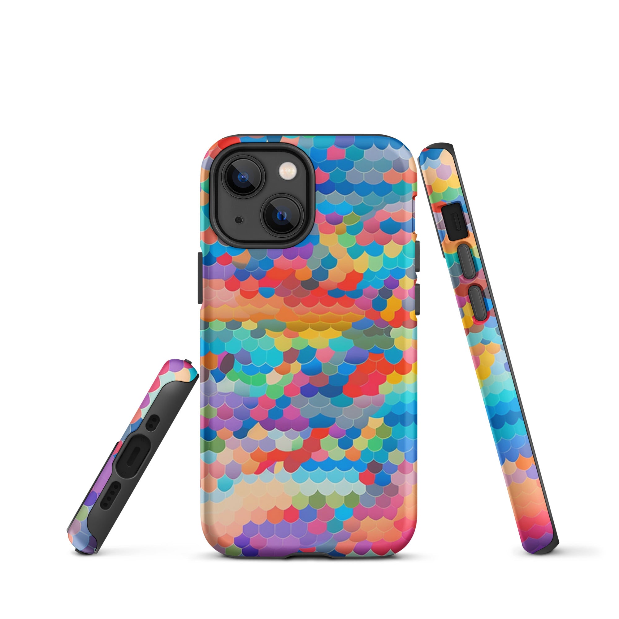 Tough Case for iPhone® Rainbow Cloud Pattern III