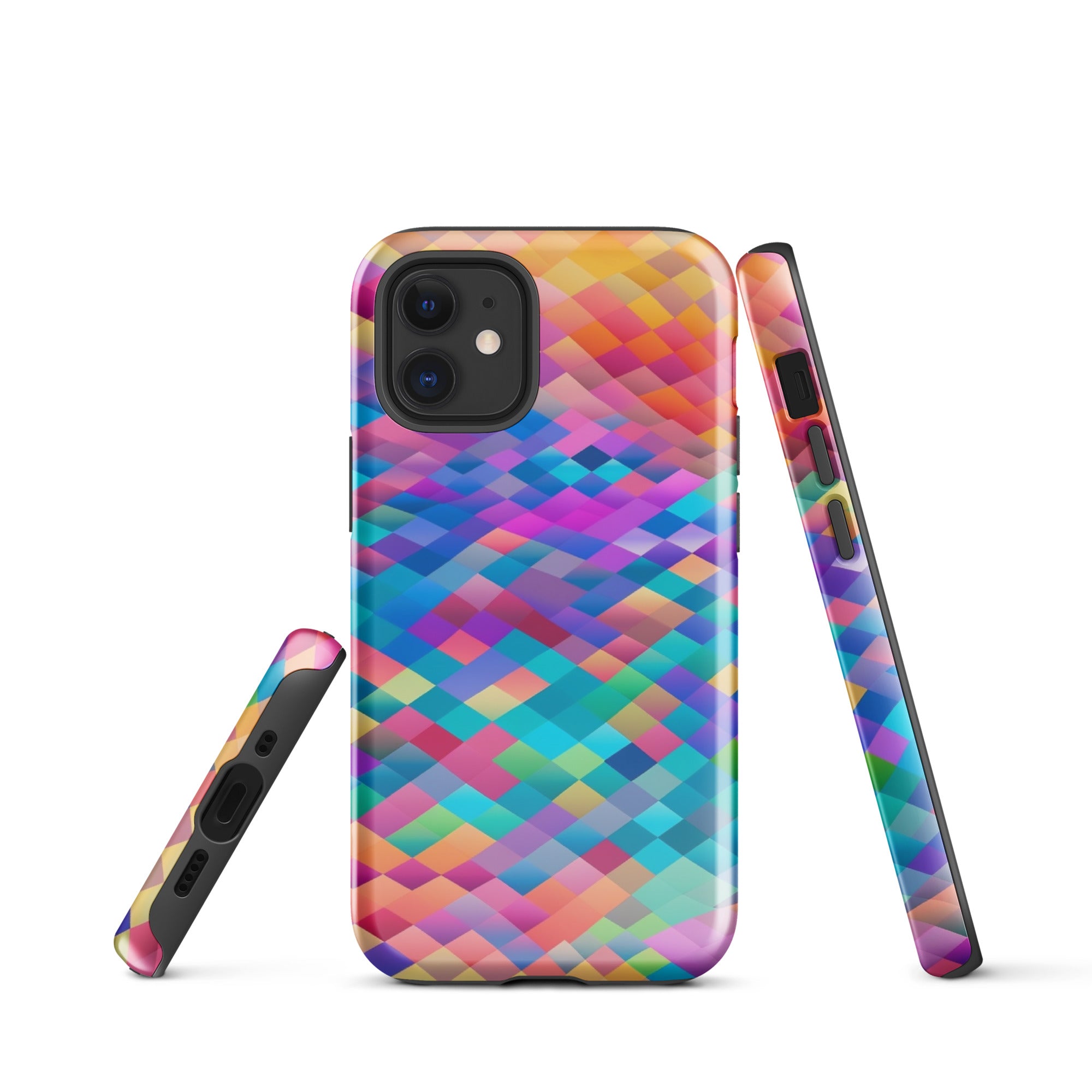 Tough Case for iPhone® Rainbow Cloud Pattern IV