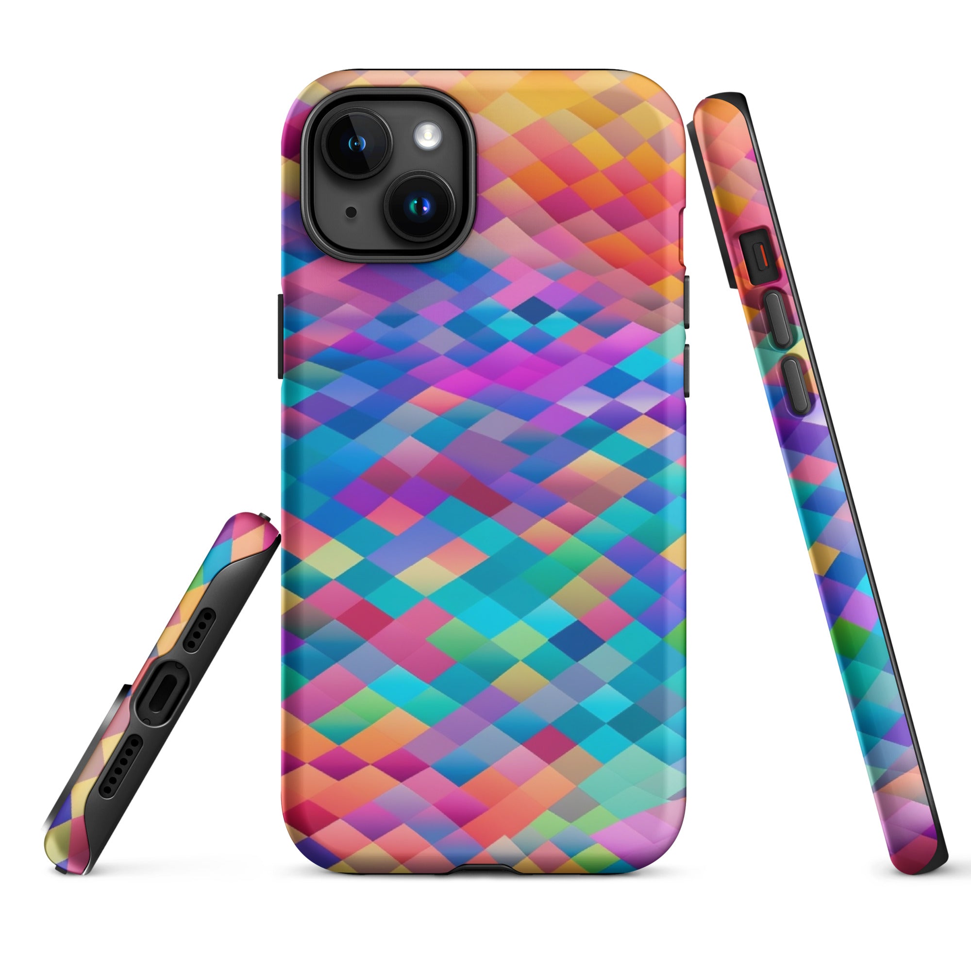 Tough Case for iPhone® Rainbow Cloud Pattern IV