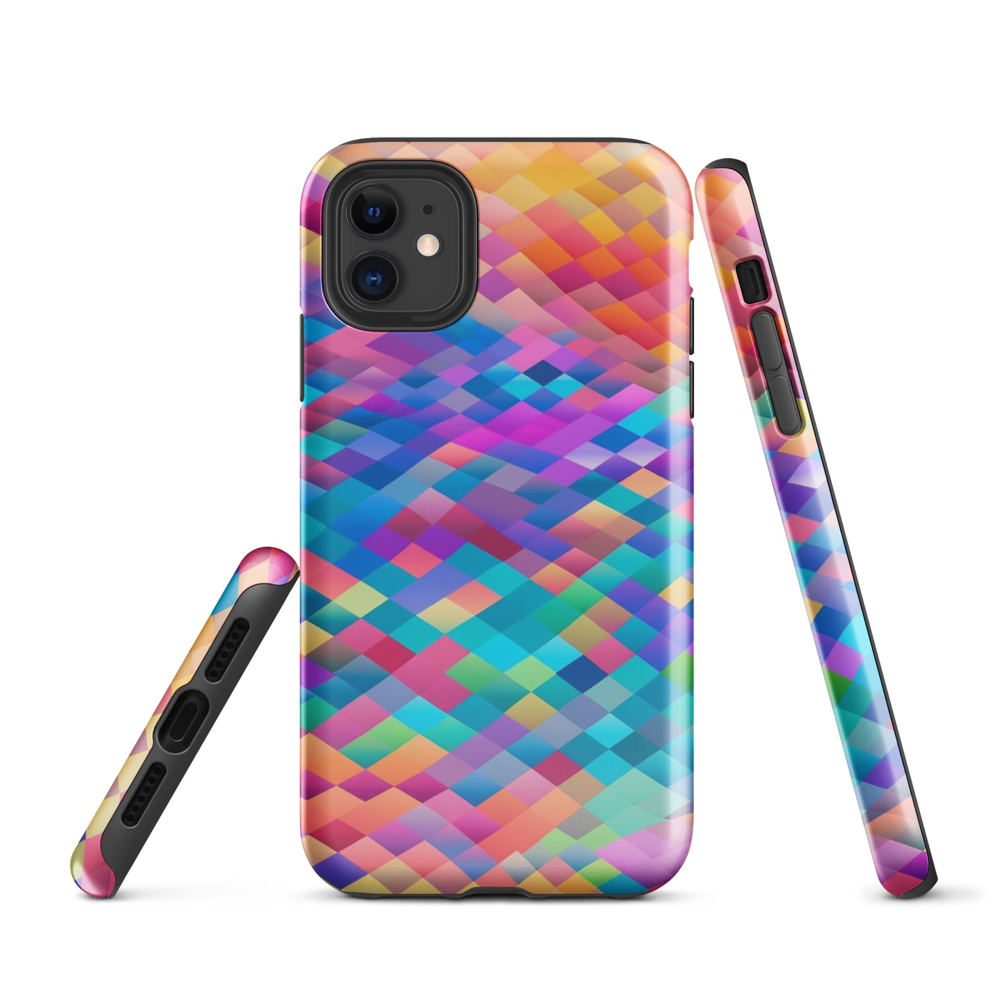Tough Case for iPhone® Rainbow Cloud Pattern IV