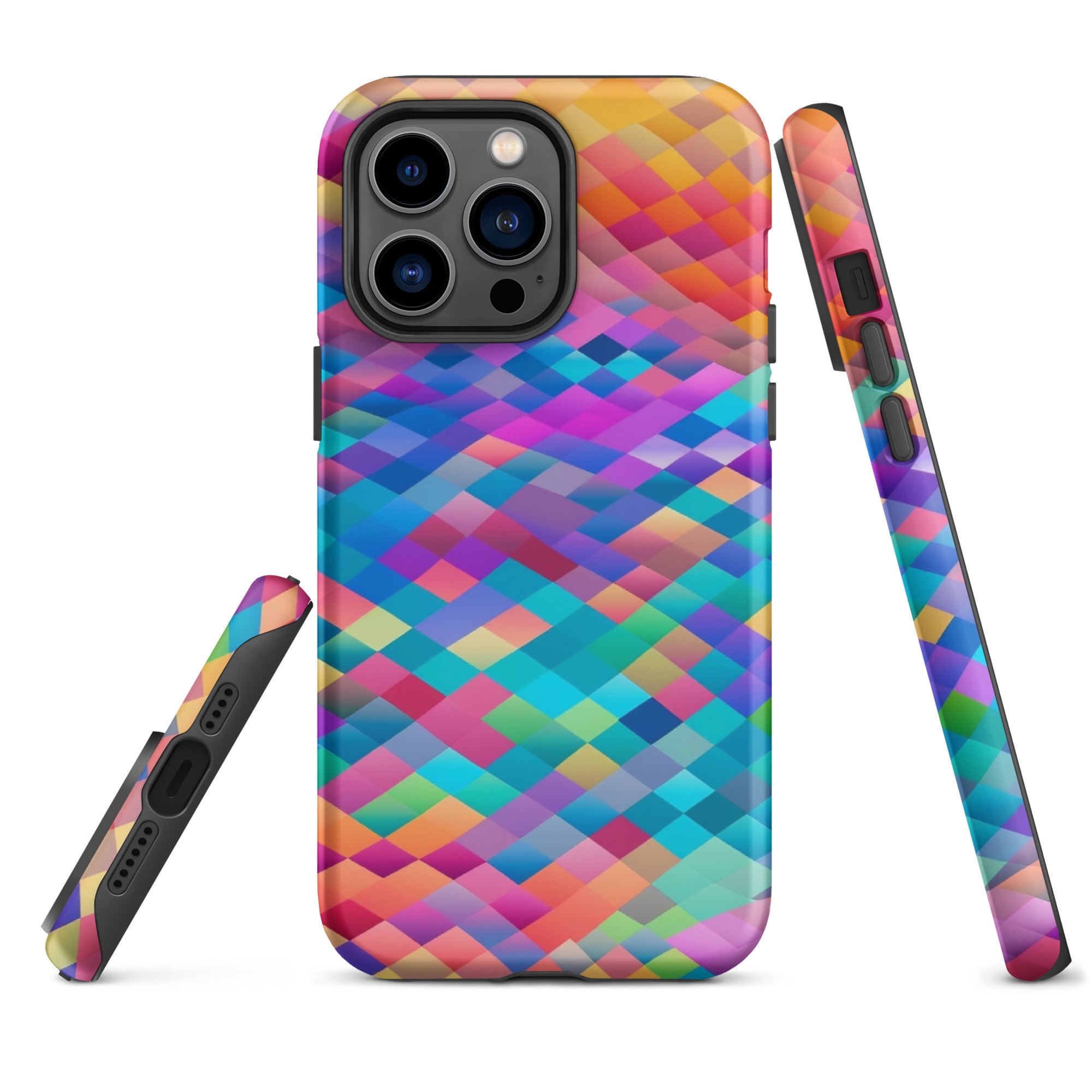 Tough Case for iPhone® Rainbow Cloud Pattern IV
