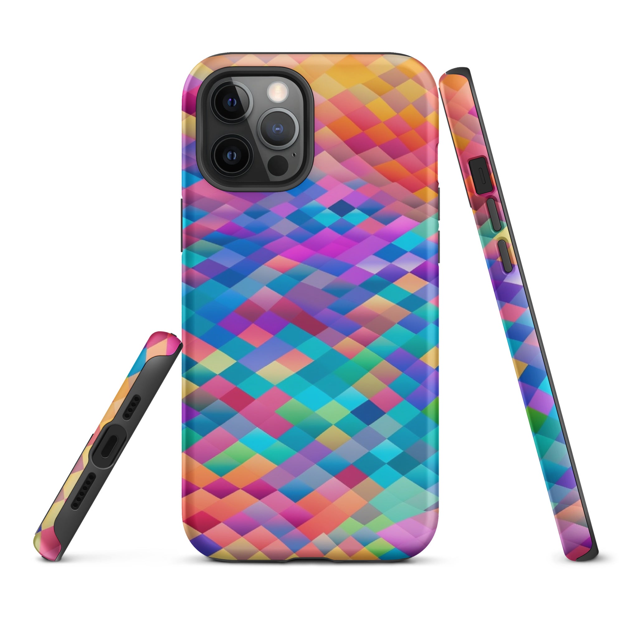 Tough Case for iPhone® Rainbow Cloud Pattern IV