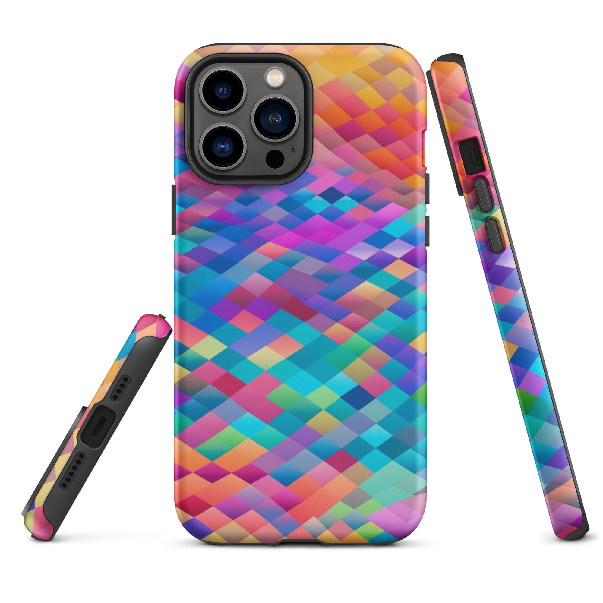 Tough Case for iPhone® Rainbow Cloud Pattern IV