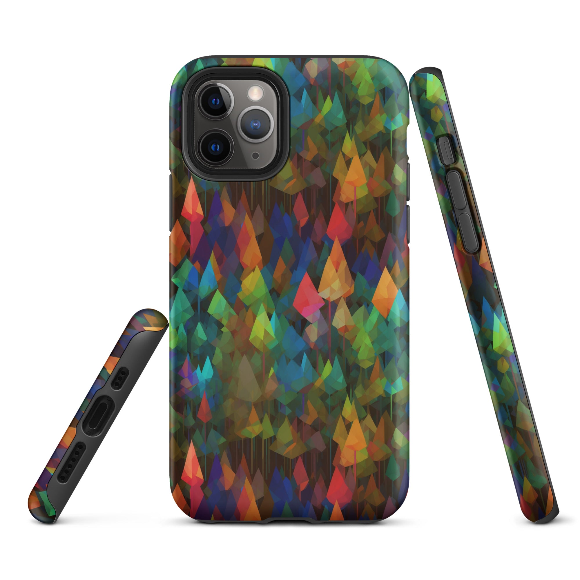 Tough Case for iPhone® Rainbow Forest Pattern II